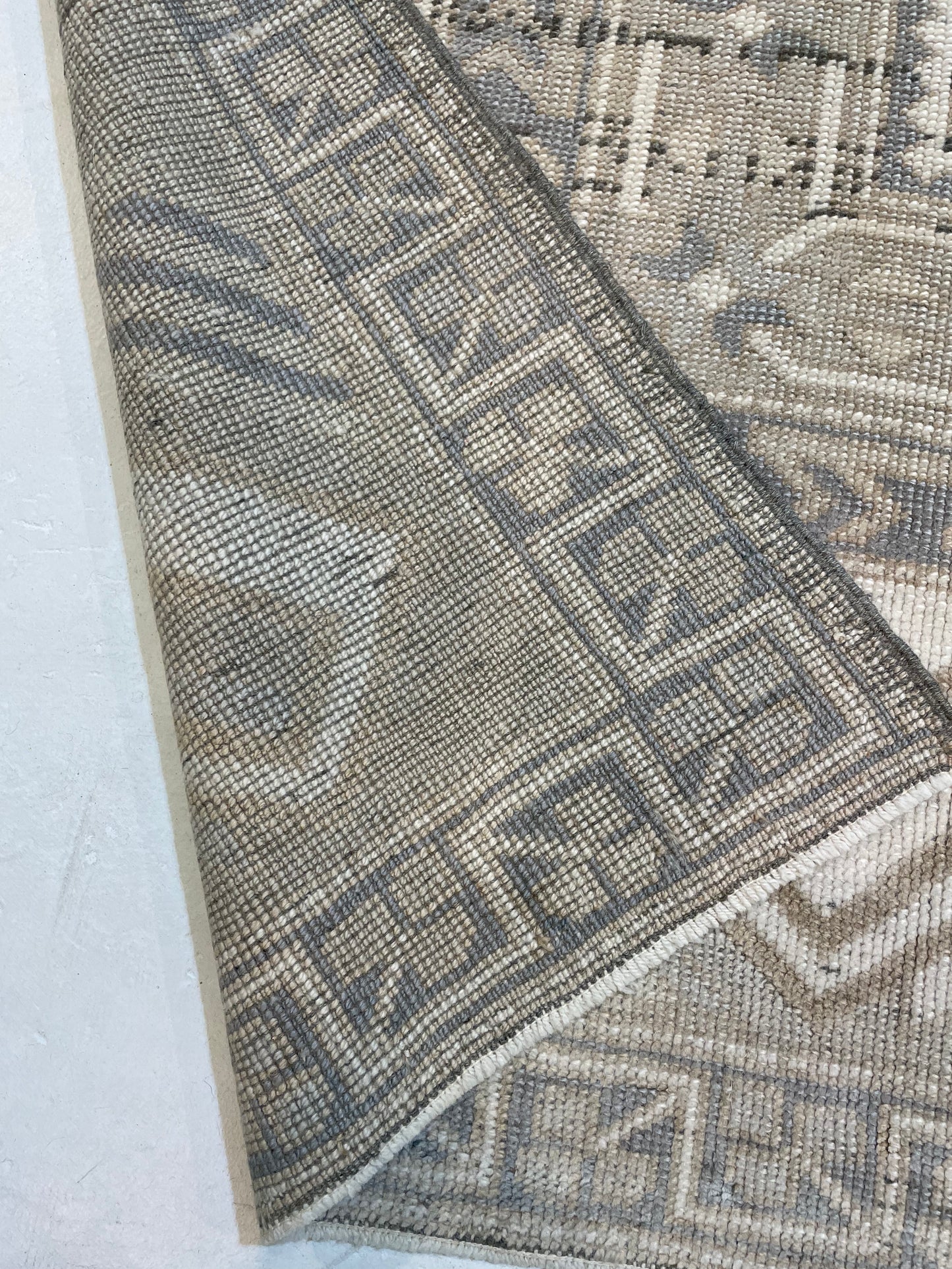 Hand-Knotted Wool Area Rug Turkish Oushak 7'5" x 11'