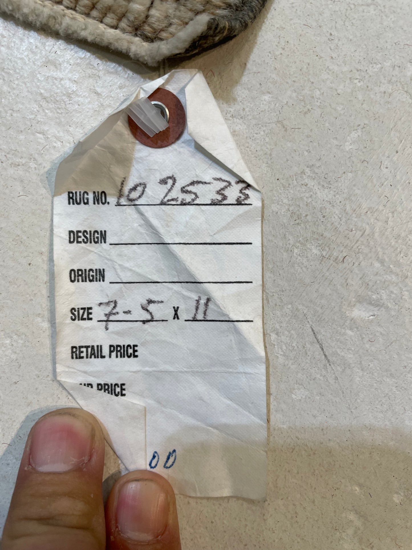 Hand-Knotted Wool Area Rug Turkish Oushak 7'5" x 11'