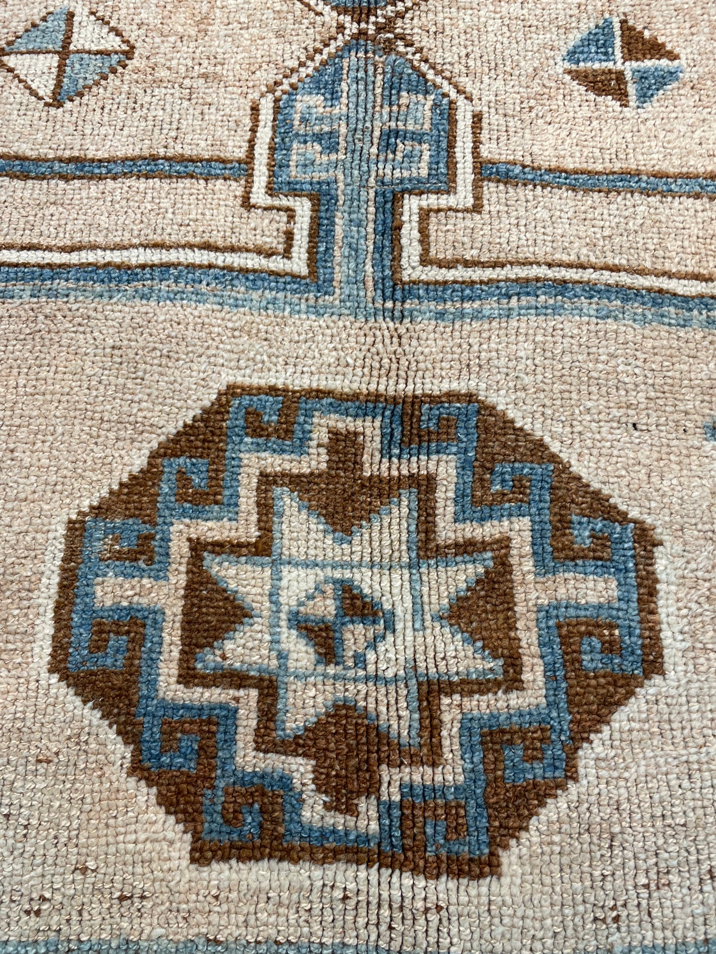 Hand-Knotted Wool Gallery Size Turkish Oushak 5'10" x 14'9"