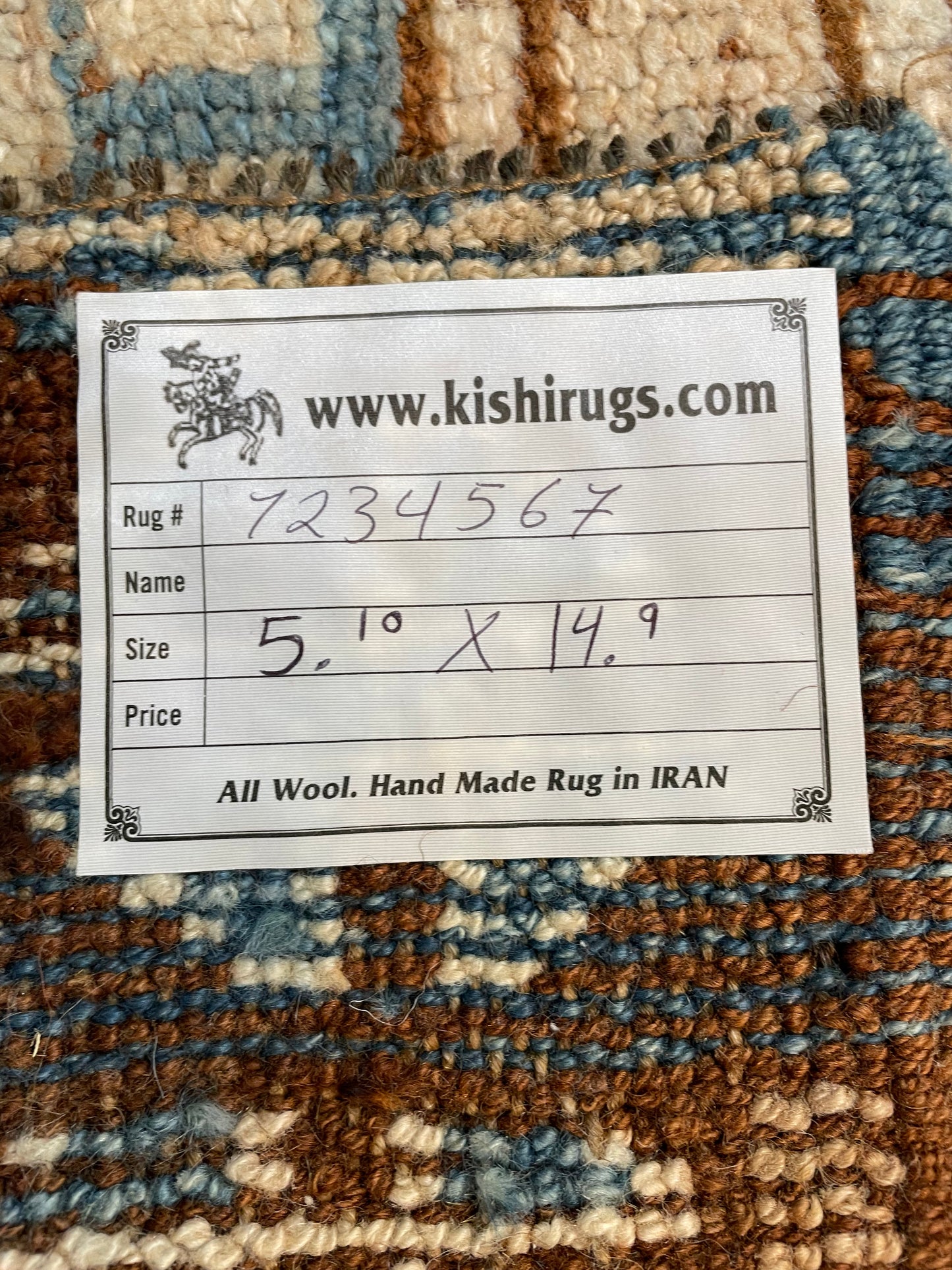 Hand-Knotted Wool Gallery Size Turkish Oushak 5'10" x 14'9"