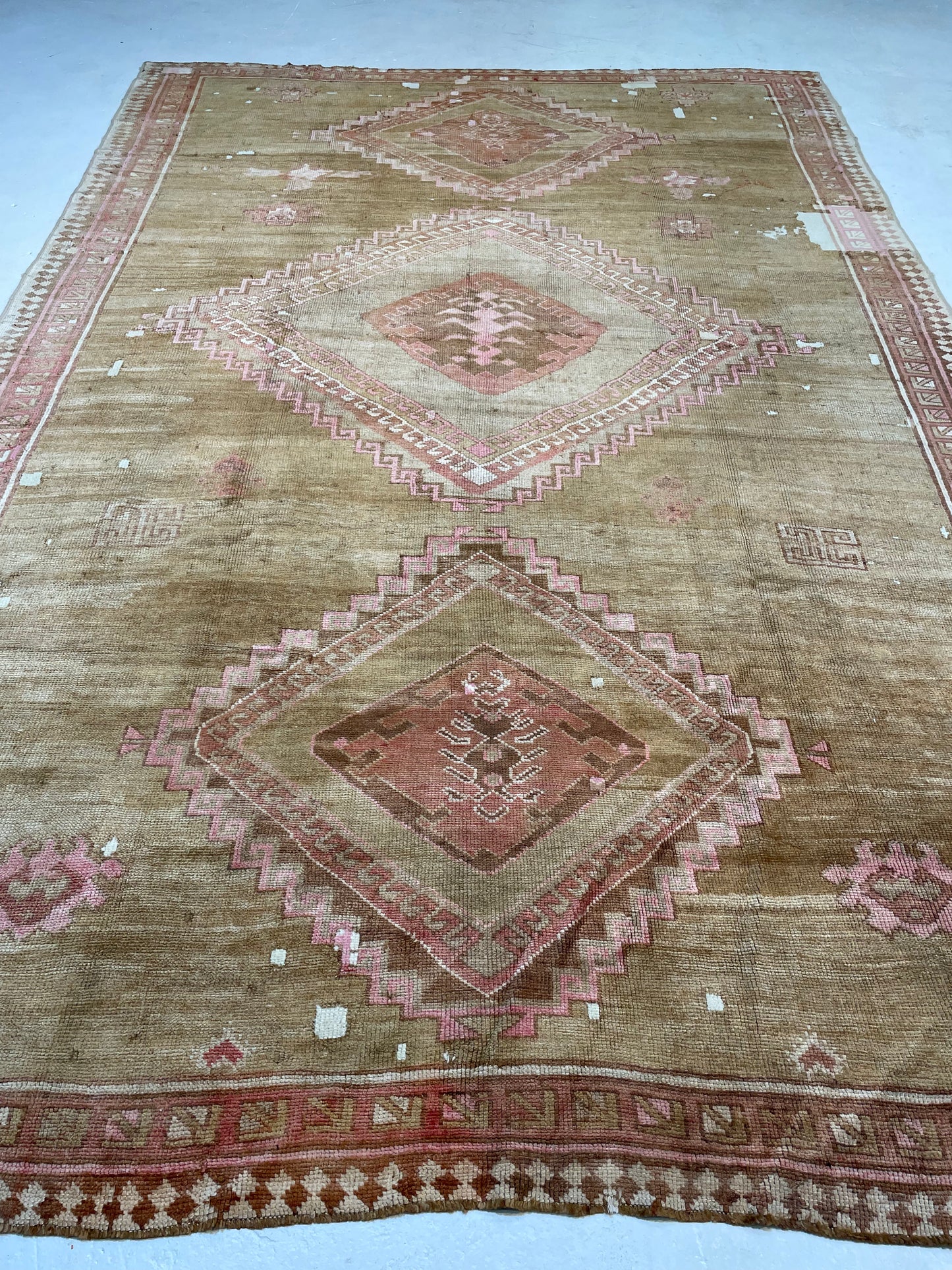 Hand-Knotted Wool Area Rug Turkish Oushak 7' x 10'6"