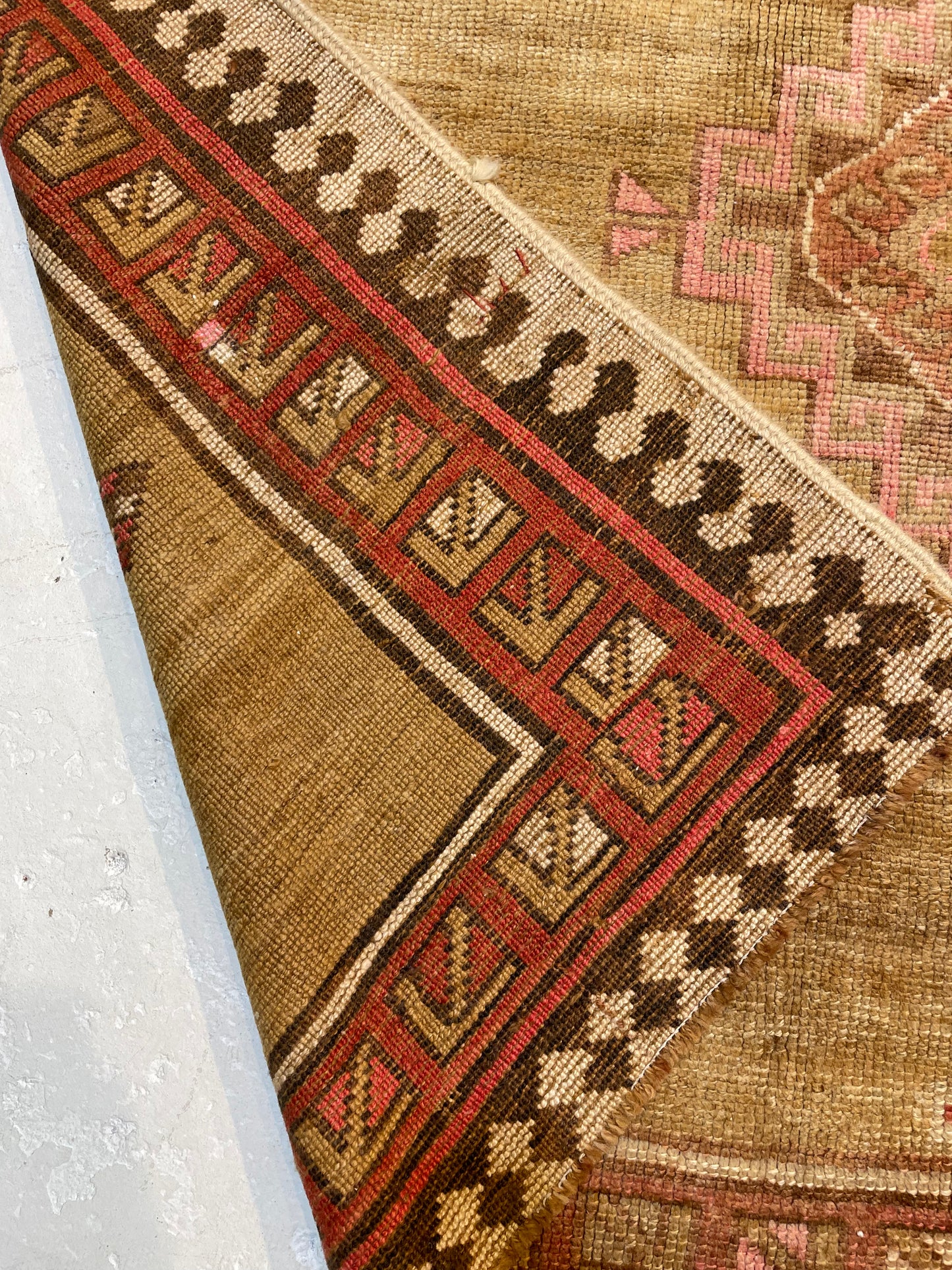 Hand-Knotted Wool Area Rug Turkish Oushak 7' x 10'6"