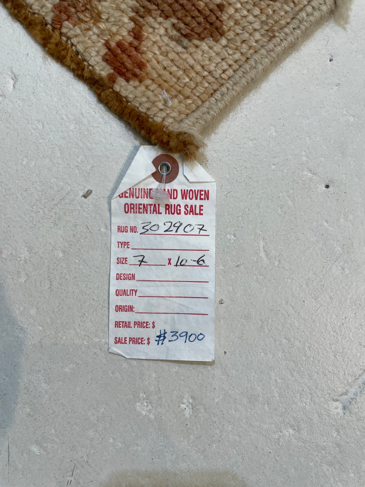 Hand-Knotted Wool Area Rug Turkish Oushak 7' x 10'6"