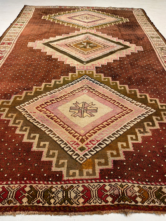 Hand-Knotted Wool Area Rug Turkish Oushak 7'7" x 12'2"