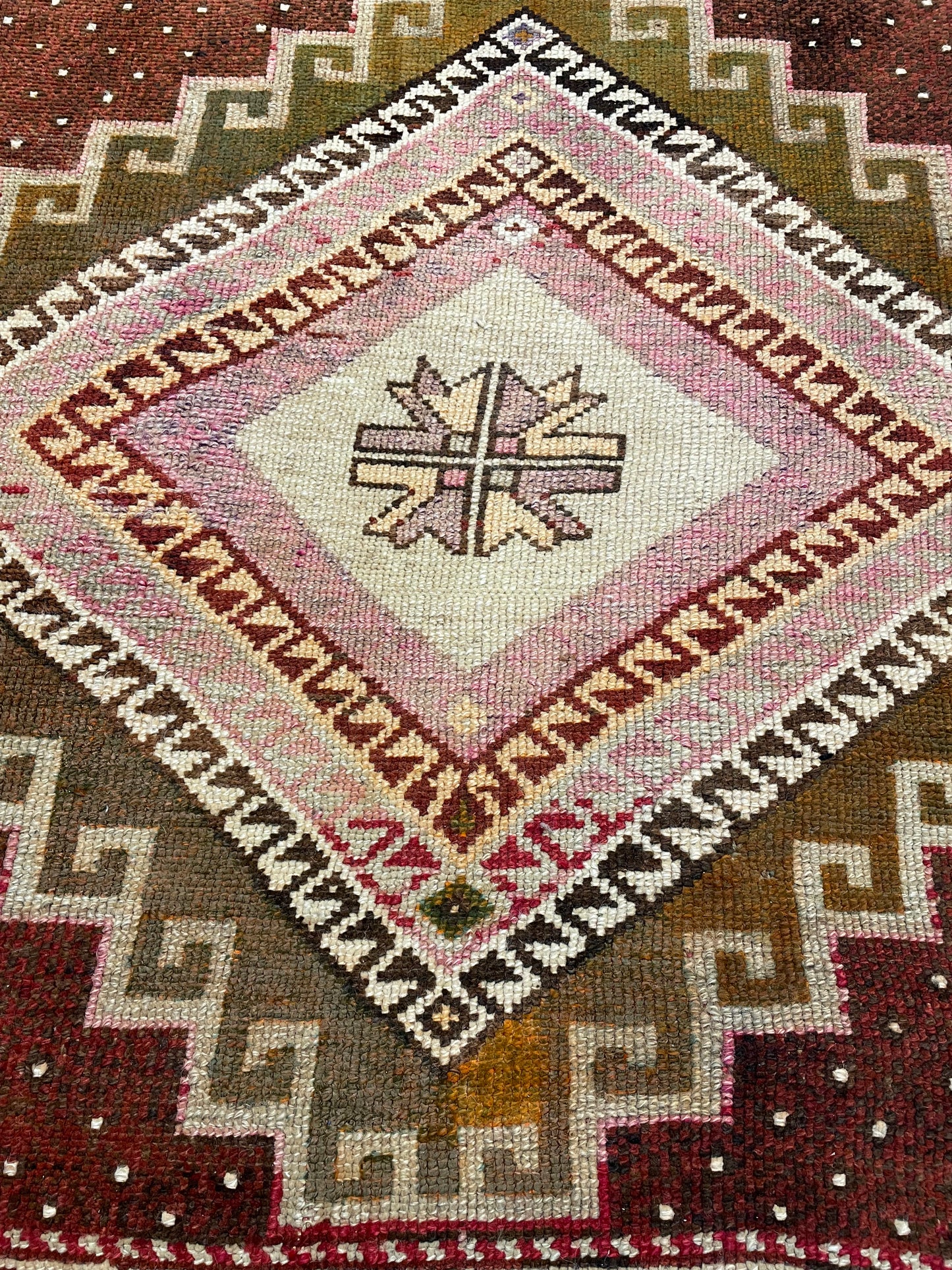 Hand-Knotted Wool Area Rug Turkish Oushak 7'7" x 12'2"