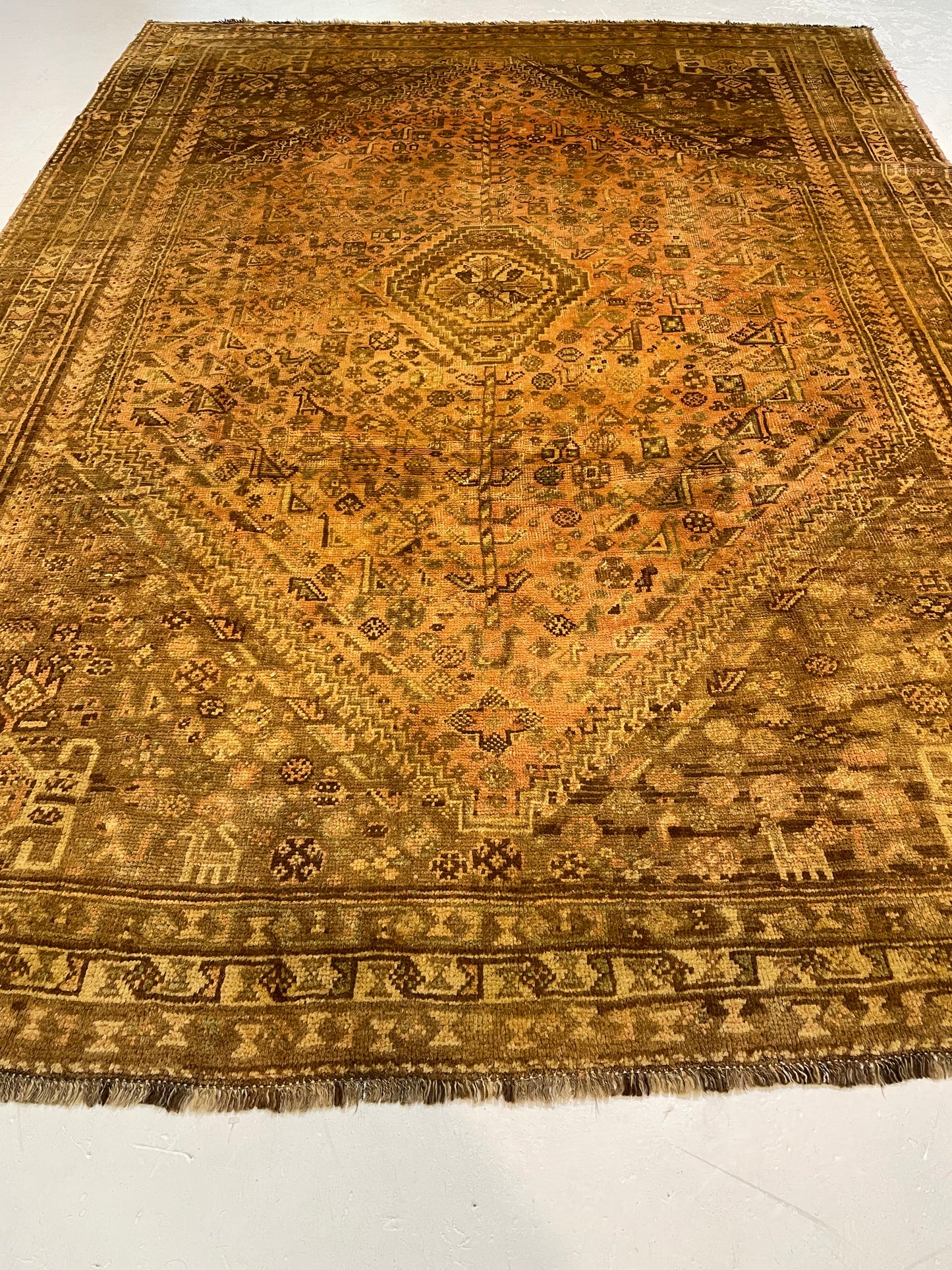 Hand-Knotted Wool Rug Turkish Oushak 7'2" x 9'10"