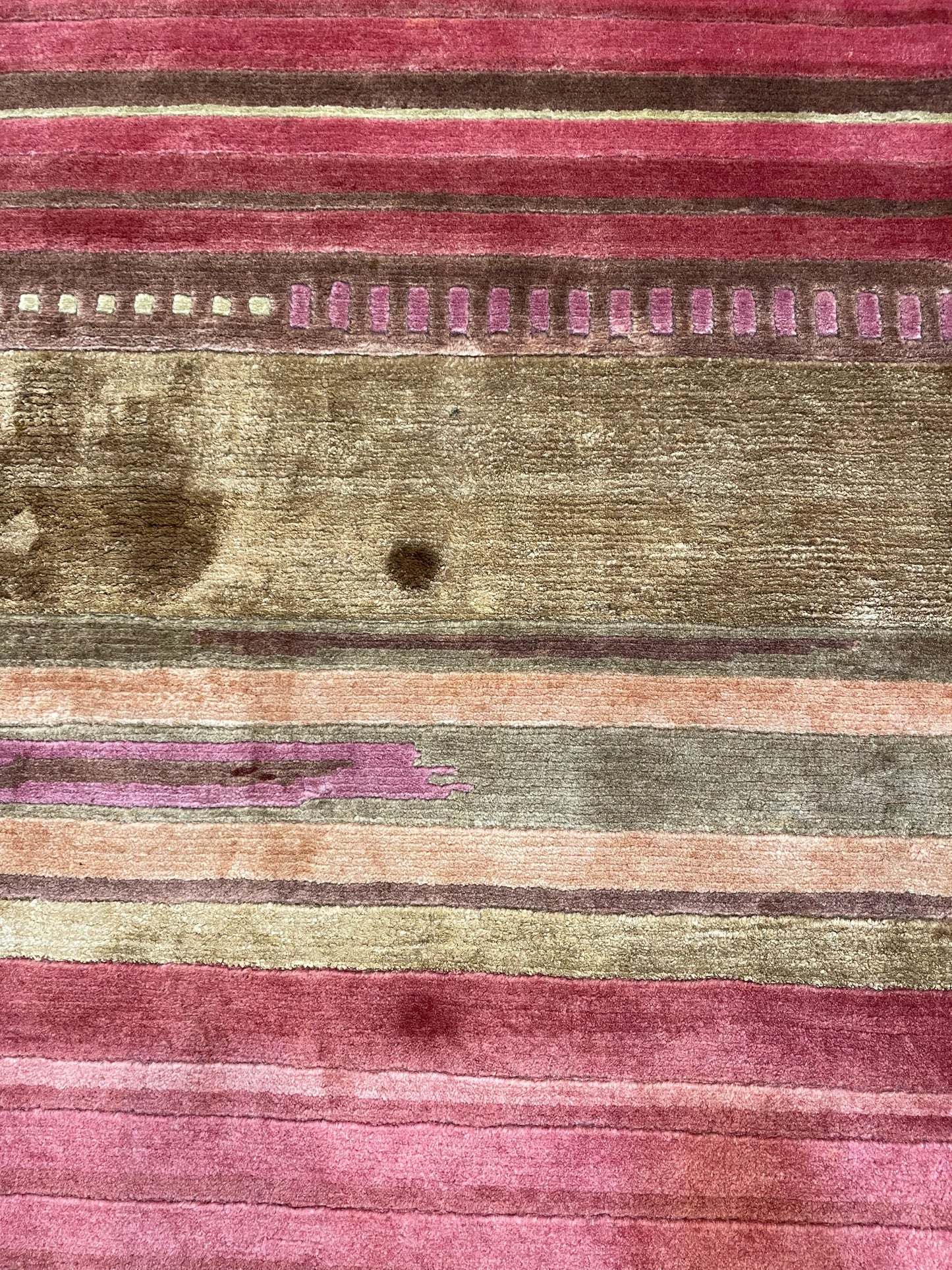 Hand-Knotted Wool Rug Turkish Oushak 9' x 11'9"