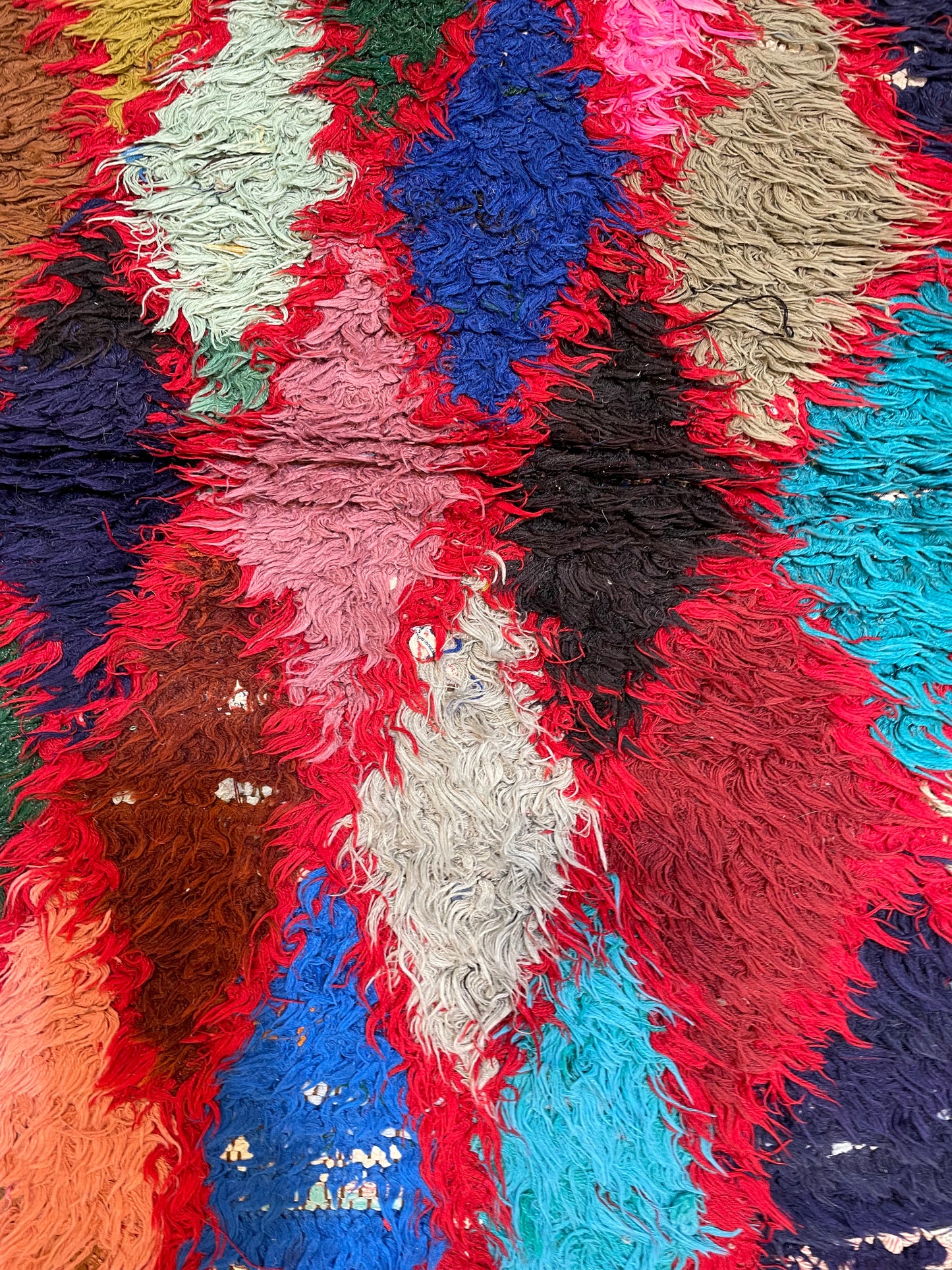 Hand-Knotted Wool Runner Moroccan 3' x 9'1"
