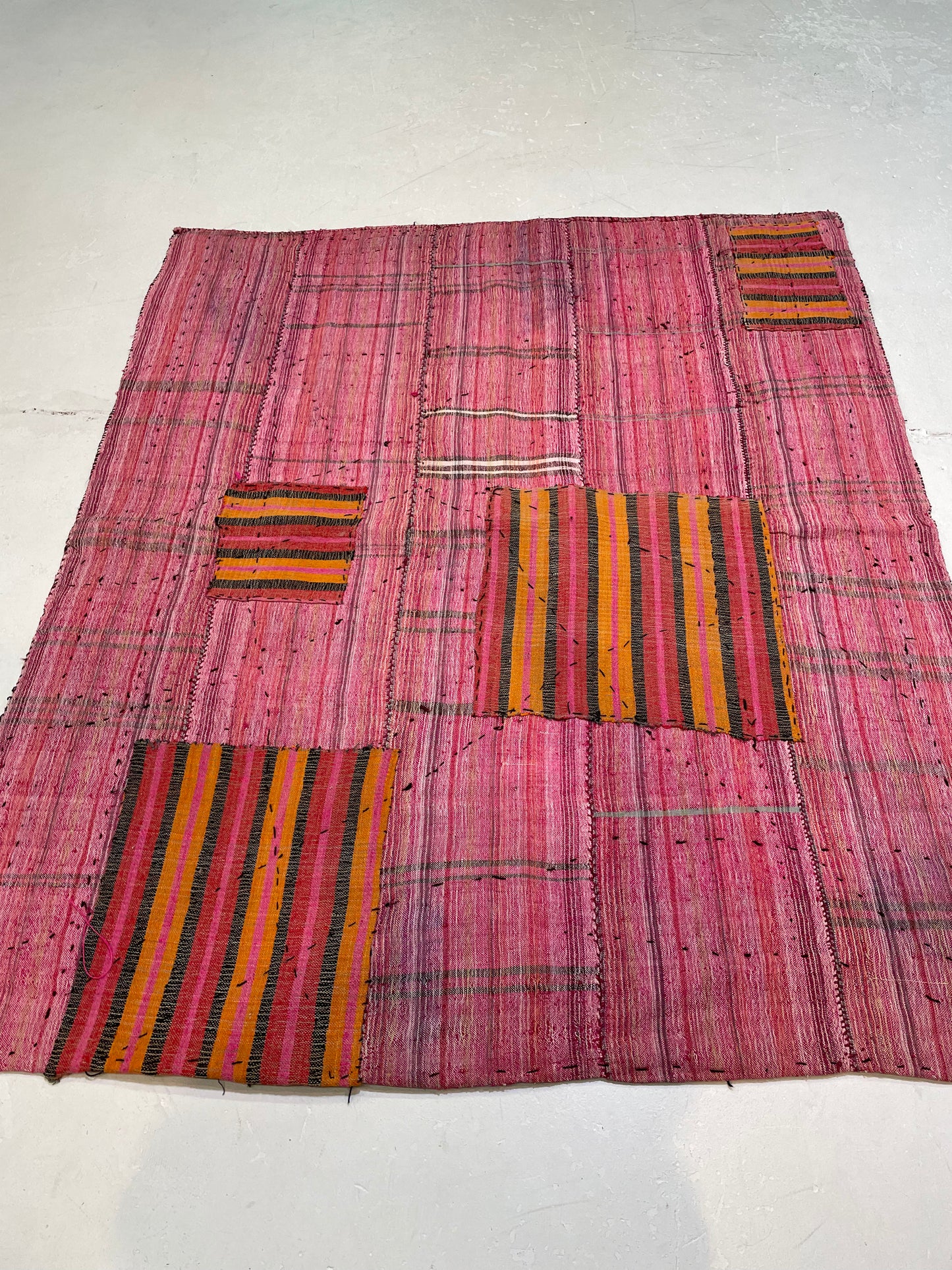 Hand-Knotted Wool Rug Turkish Oushak 5'5" x 6'6"