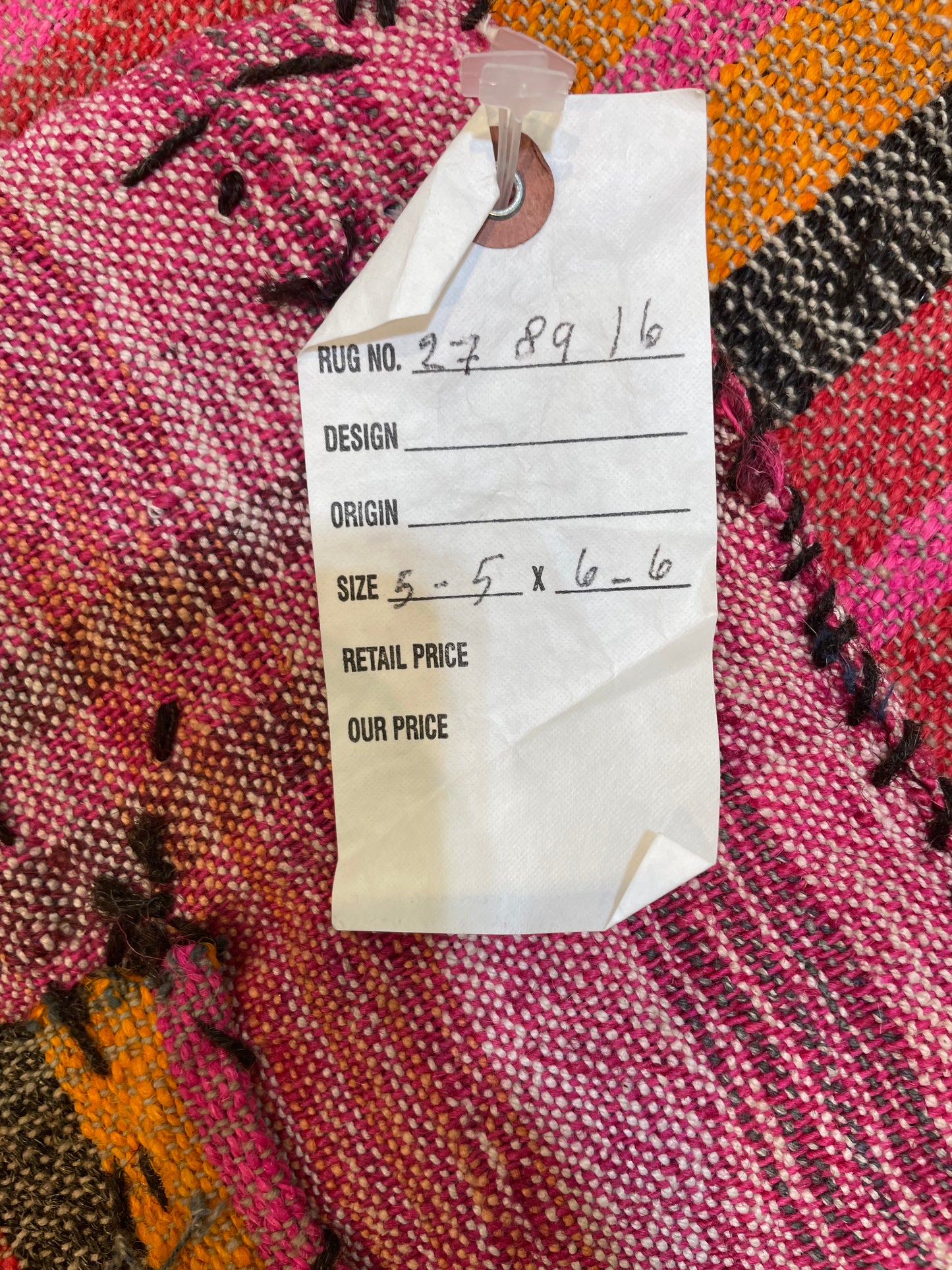 Hand-Knotted Wool Rug Turkish Oushak 5'5" x 6'6"