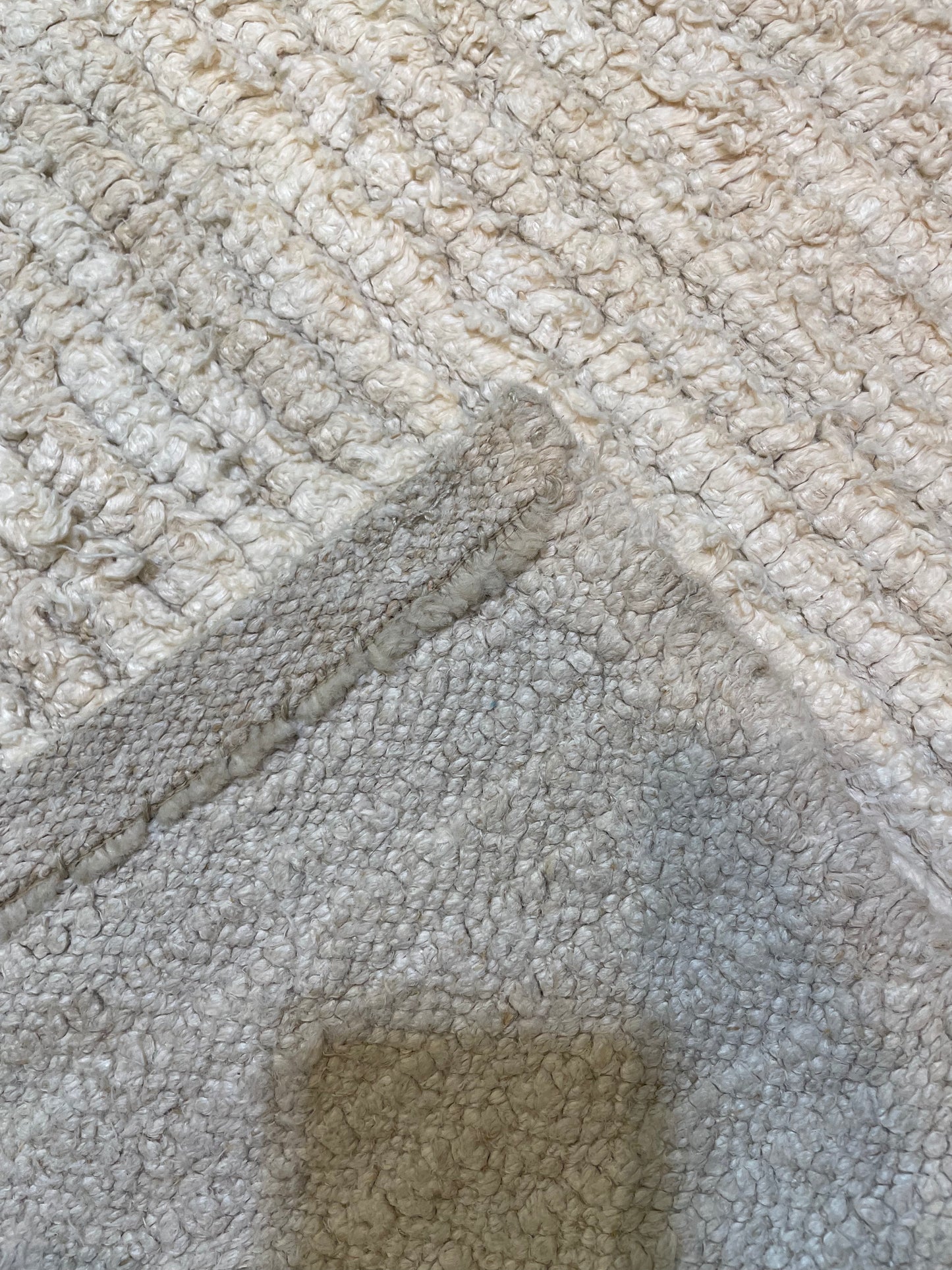 Hand-Knotted Wool Runner Turkish Oushak 1'9" x 9'6"