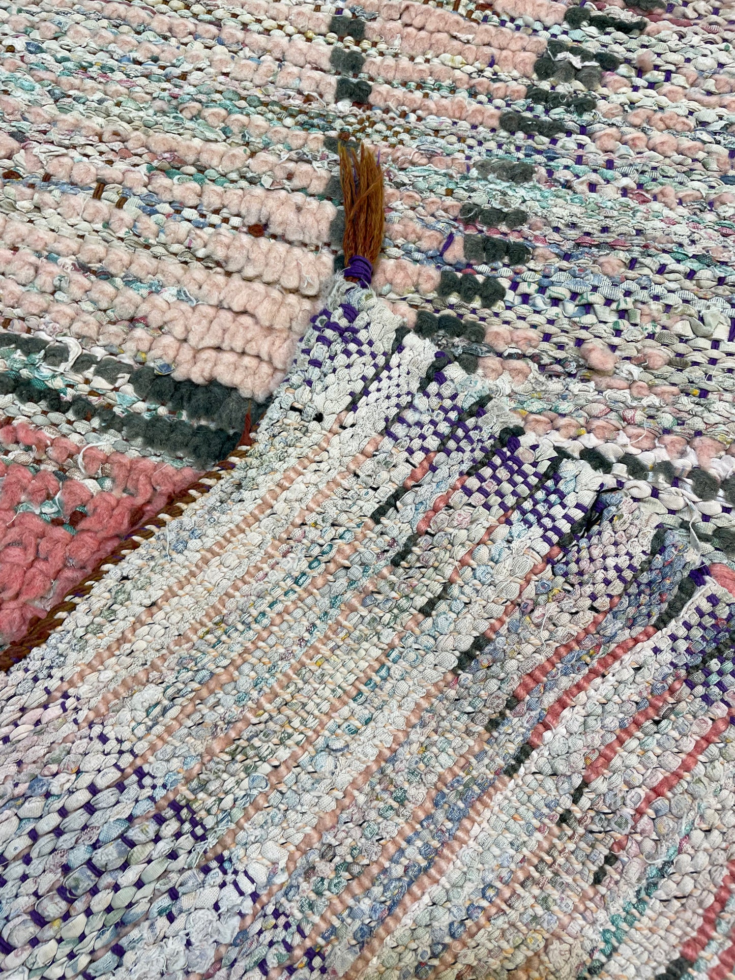 Hand-Knotted Wool Runner Moroccan 2'11" x 10'2"
