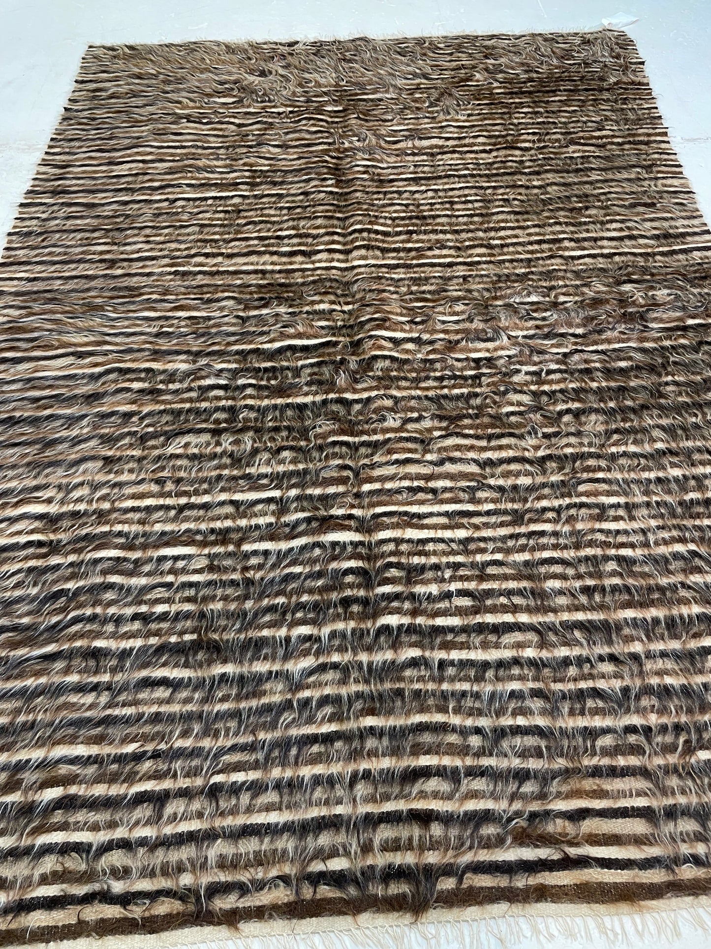 Hand-Knotted Wool Rug Turkish Oushak 4'3" x 6'