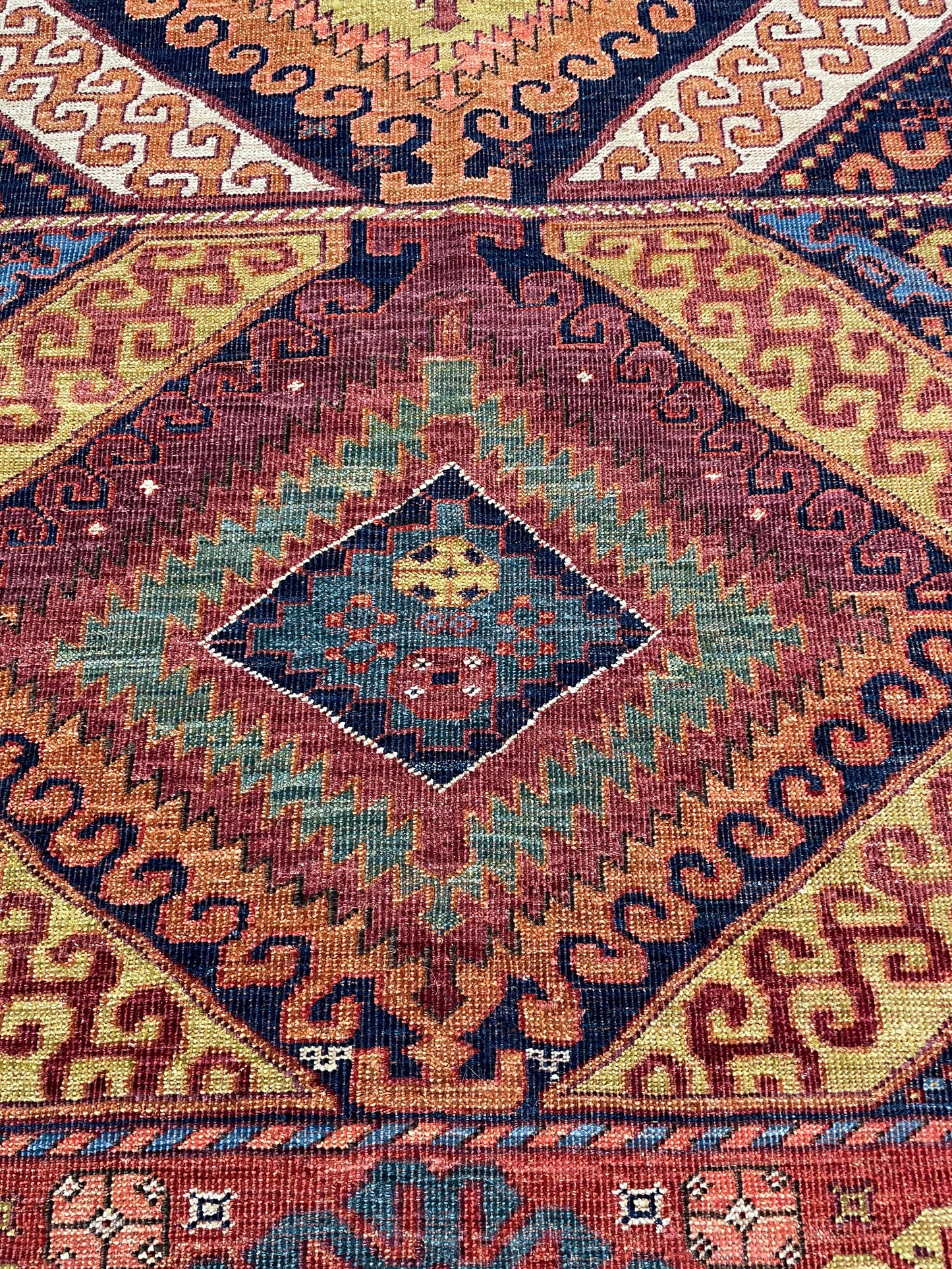 Hand-Knotted Wool Rug Turkish Oushak 5'7" x 7'11"