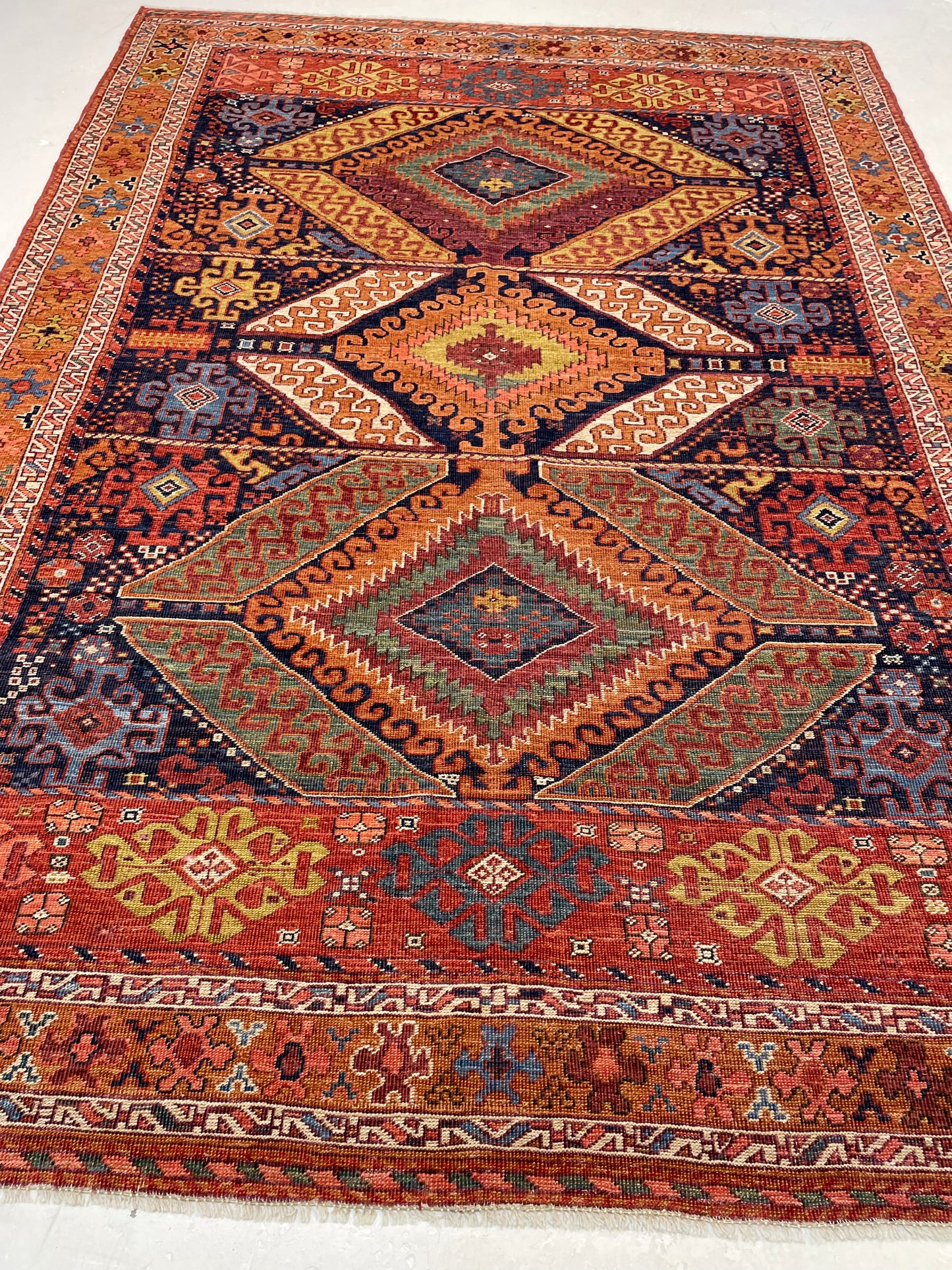 Hand-Knotted Wool Rug Turkish Oushak 5'7" x 7'11"