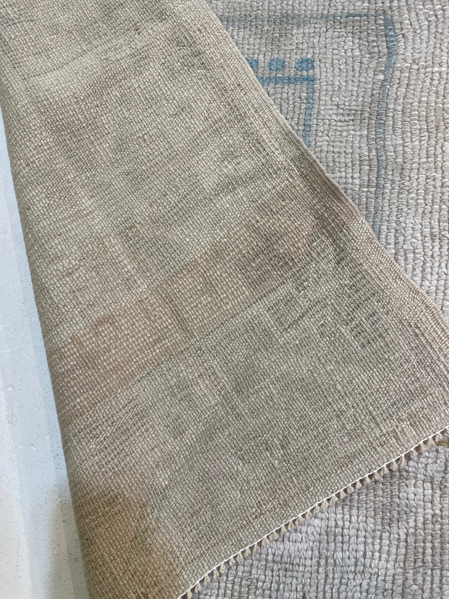 Hand-Knotted Wool Rug Turkish Oushak 4'3" x 6'