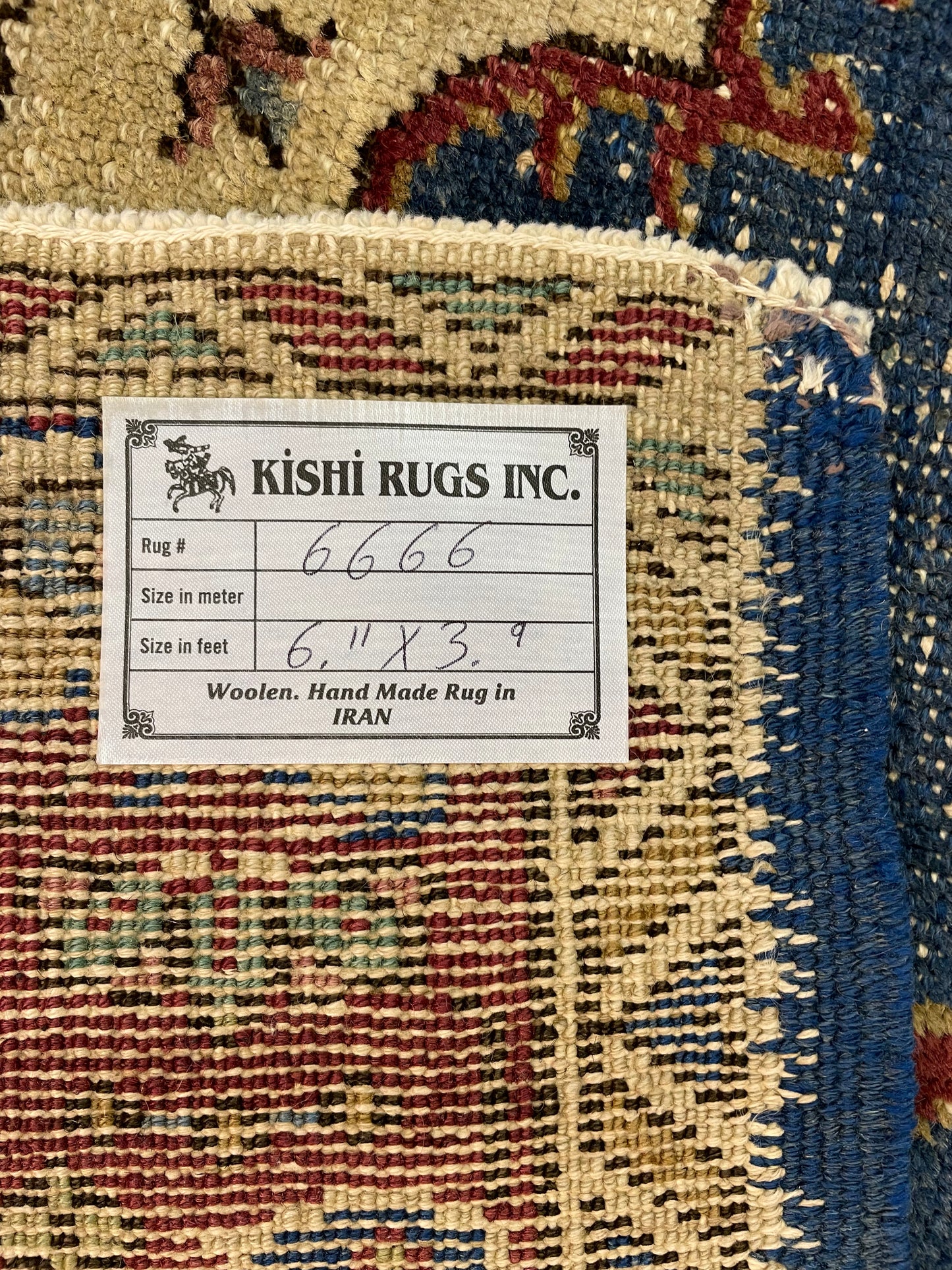 Hand-Knotted Wool Gallery Size Turkish Oushak 3'9" x 6'11"