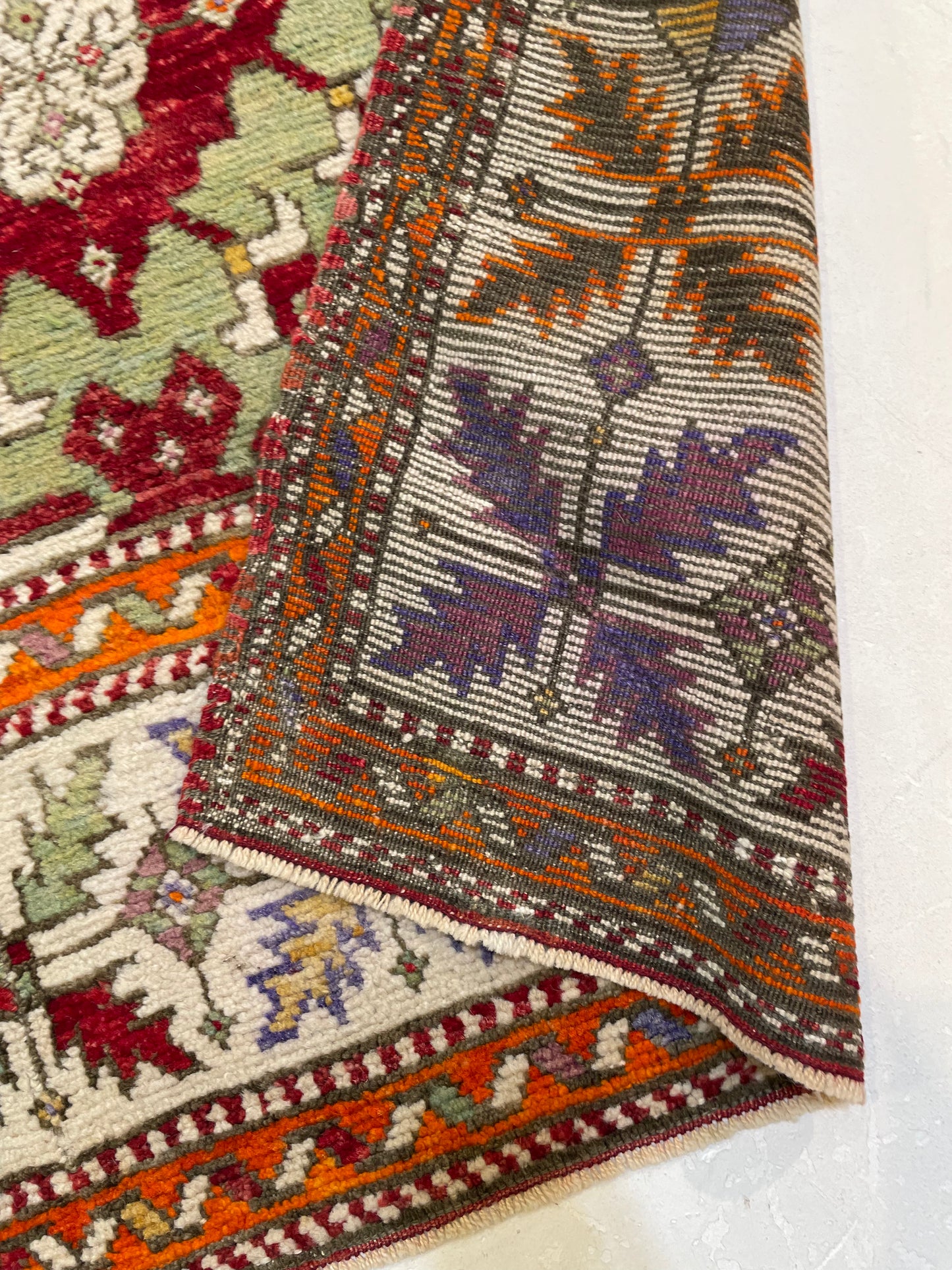 Hand-Knotted Wool Rug Turkish Oushak 5'3" x 6'9"