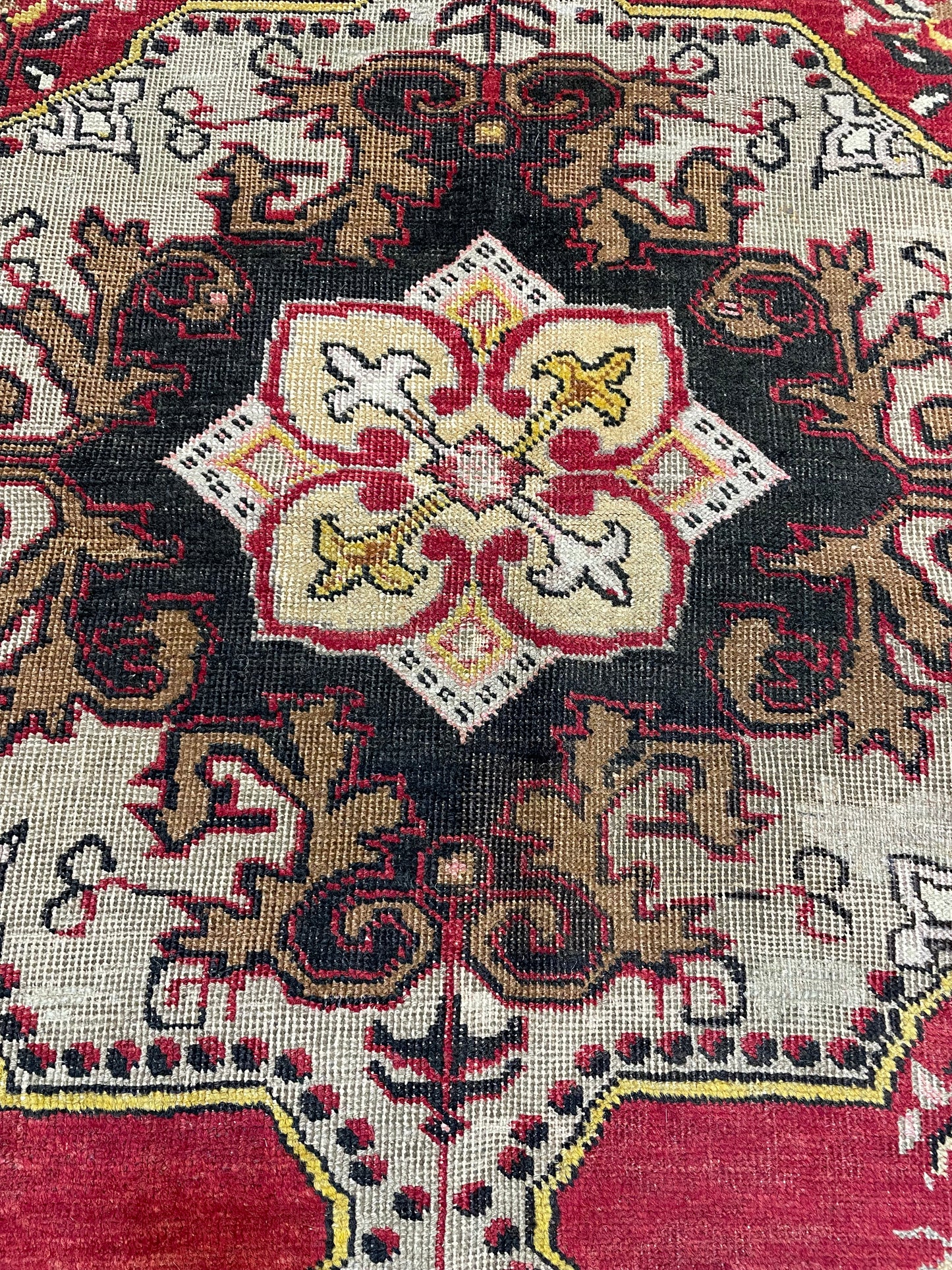 Hand-Knotted Wool Rug Turkish Oushak 4'7" x 7'6"