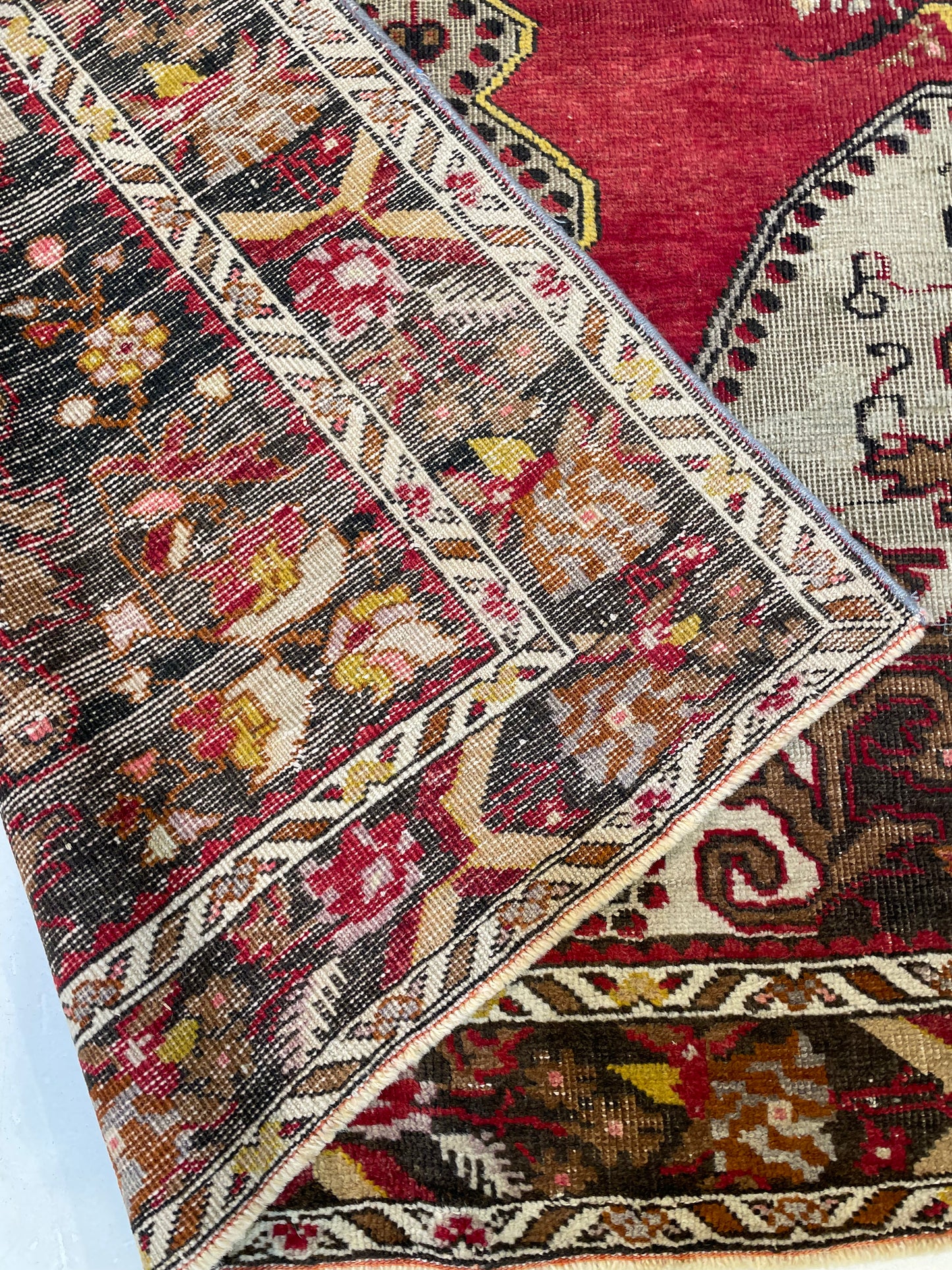 Hand-Knotted Wool Rug Turkish Oushak 4'7" x 7'6"