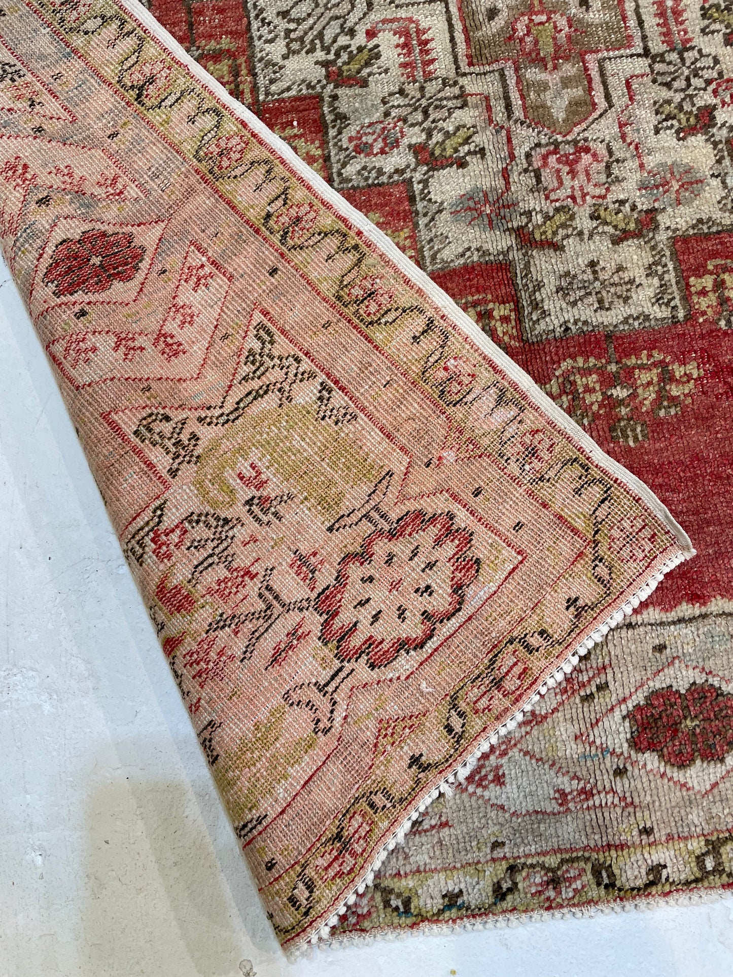 Hand-Knotted Wool Rug Turkish Oushak 3'11" x 5'10"