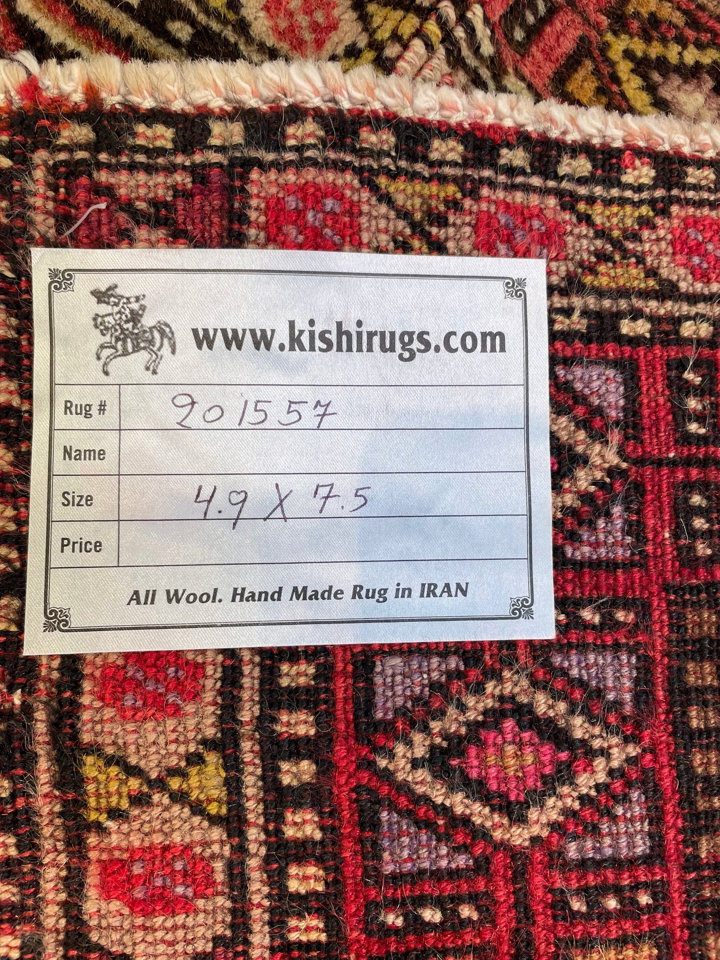 Hand-Knotted Wool Rug Turkish Oushak 4'9" x 7'5"