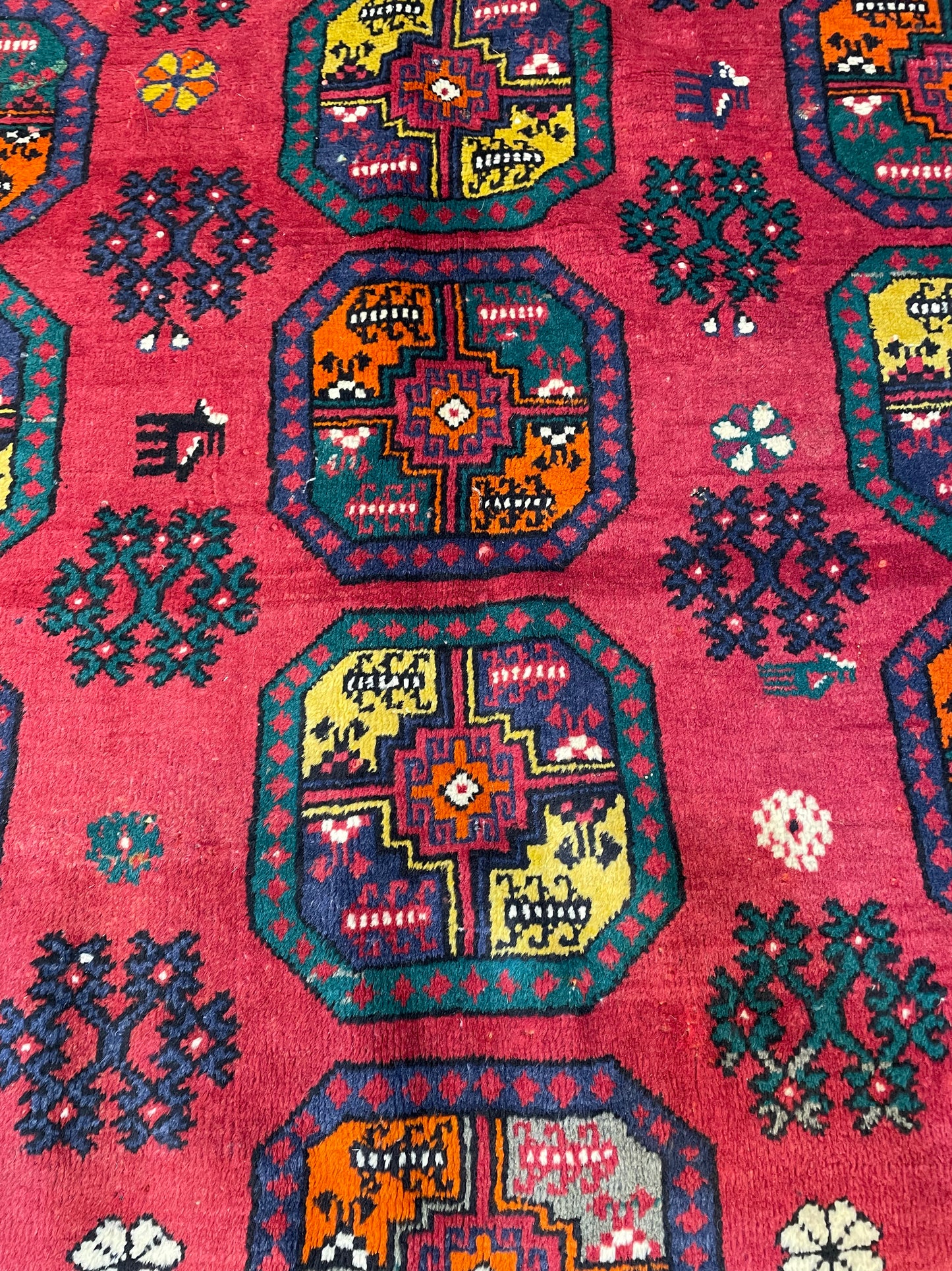 Hand-Knotted Wool Rug Turkish Oushak 5' x 6'7"