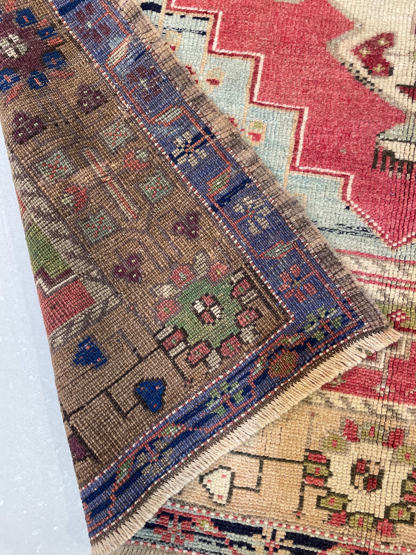 Hand-Knotted Wool Rug Turkish Oushak 4'1" x 6'3"