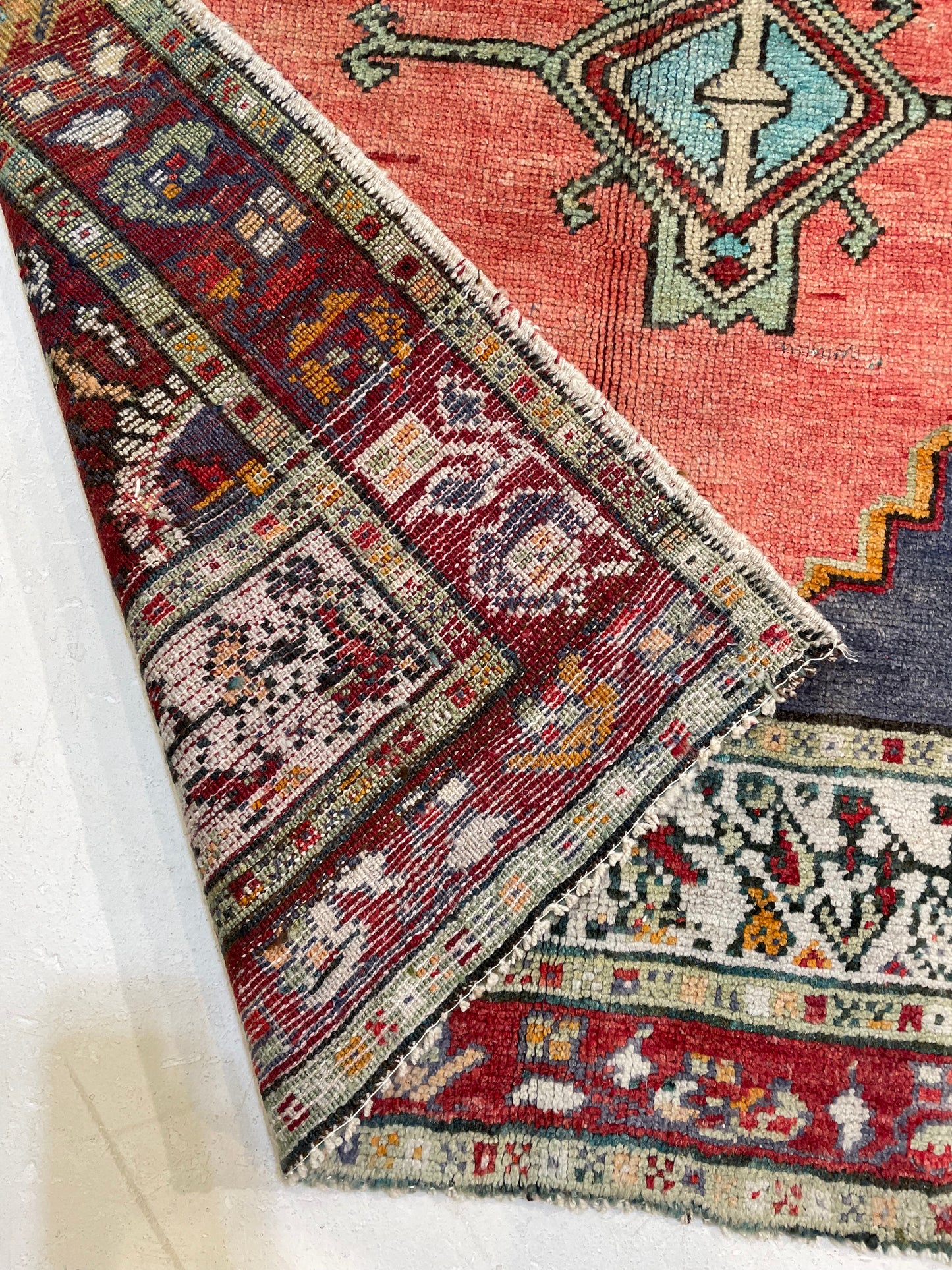 Hand-Knotted Wool Rug Turkish Oushak 3'8" x 5'11"