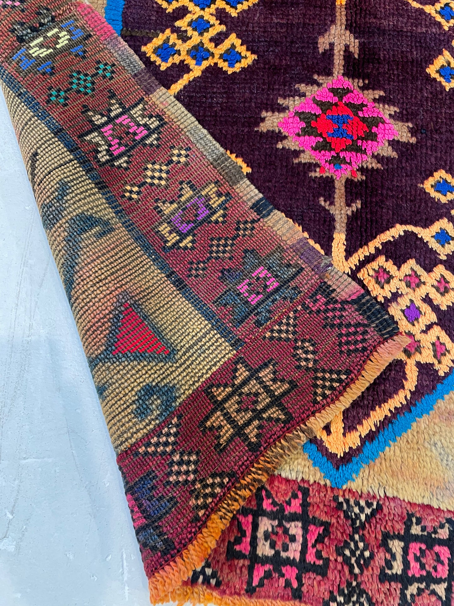 Hand-Knotted Wool Rug Turkish Oushak 3'1" x 5'6"