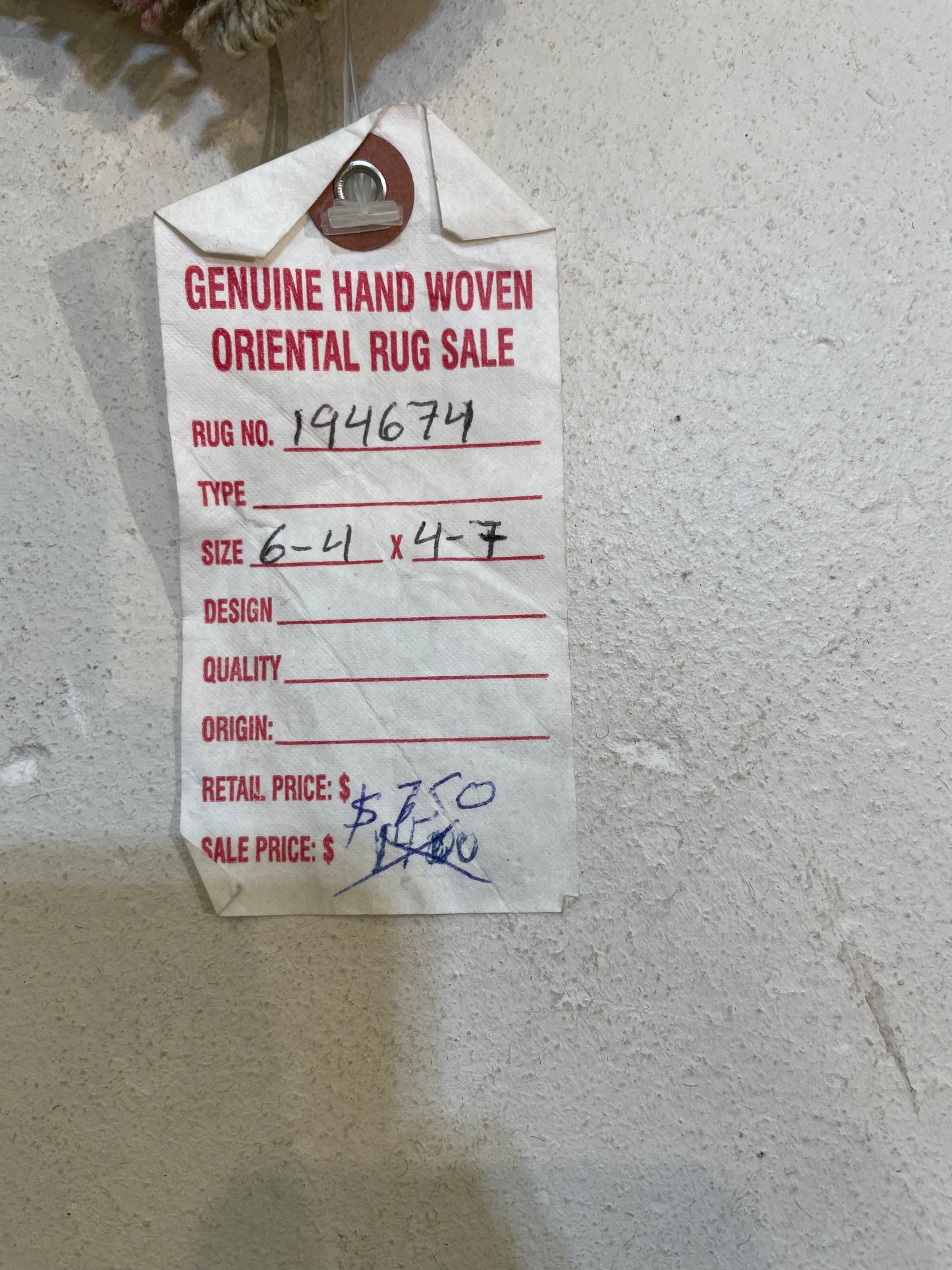 Hand-Knotted Wool Rug Turkish Oushak 4'6" x 7'2"