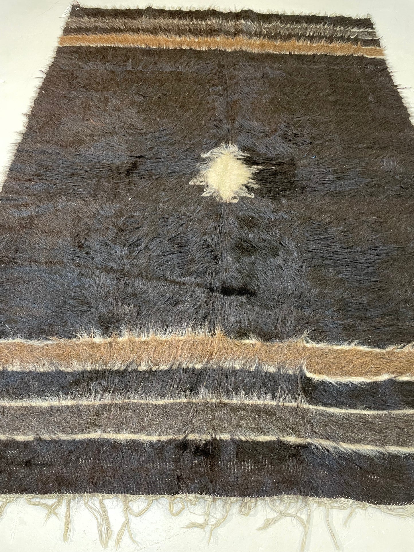 Hand-Knotted Wool Rug Turkish Oushak 4'4" x 6'2"