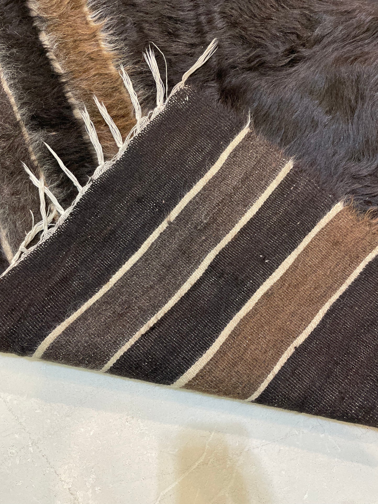 Hand-Knotted Wool Rug Turkish Oushak 4'4" x 6'2"