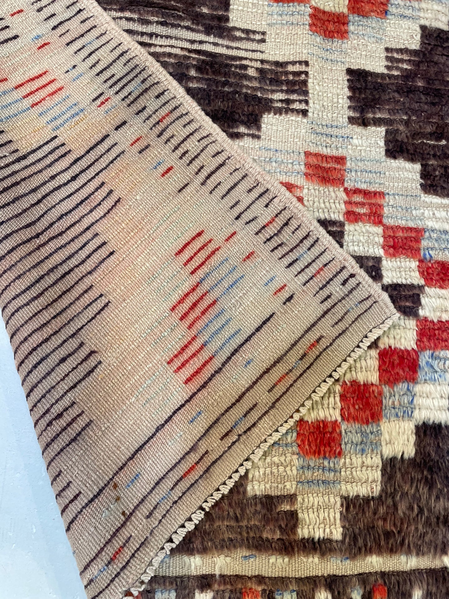 Hand-Knotted Wool Rug Turkish Oushak 4' x 5'1"