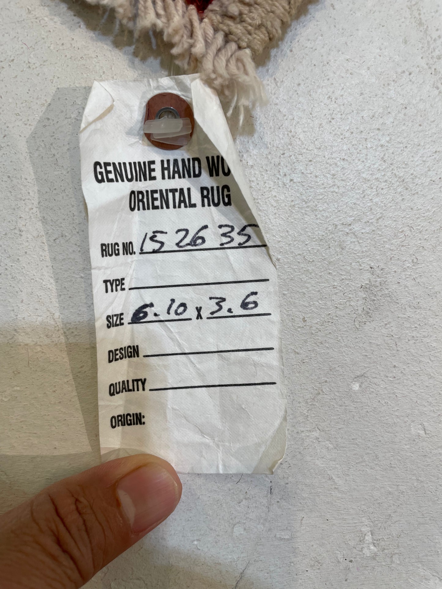 Hand-Knotted Wool Rug Turkish Oushak 3'6" x 6'10"