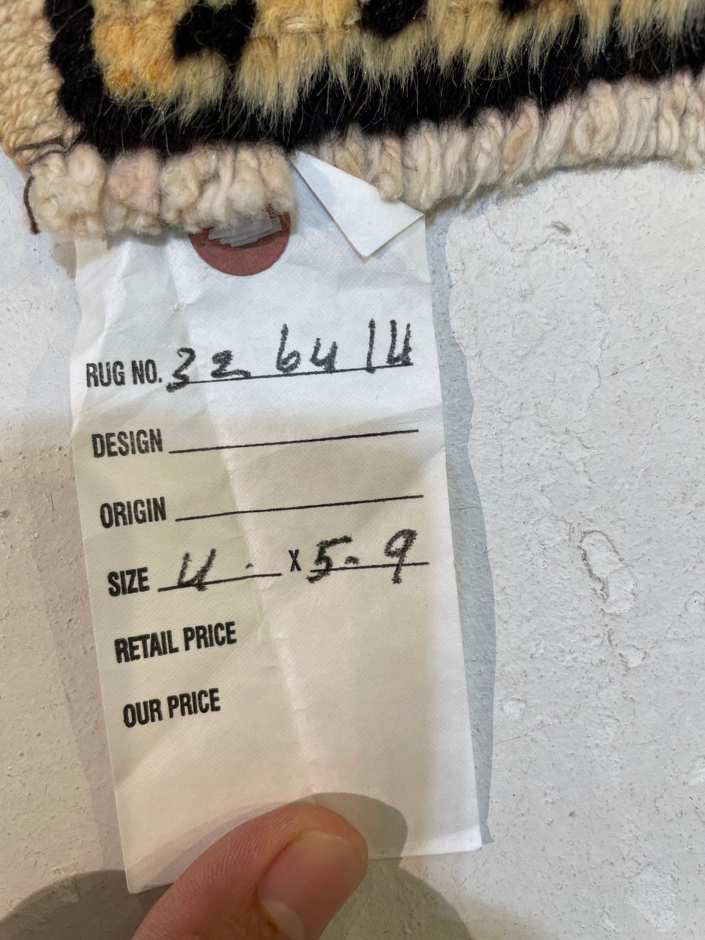 Hand-Knotted Wool Rug Turkish Oushak 4' x 5'9"