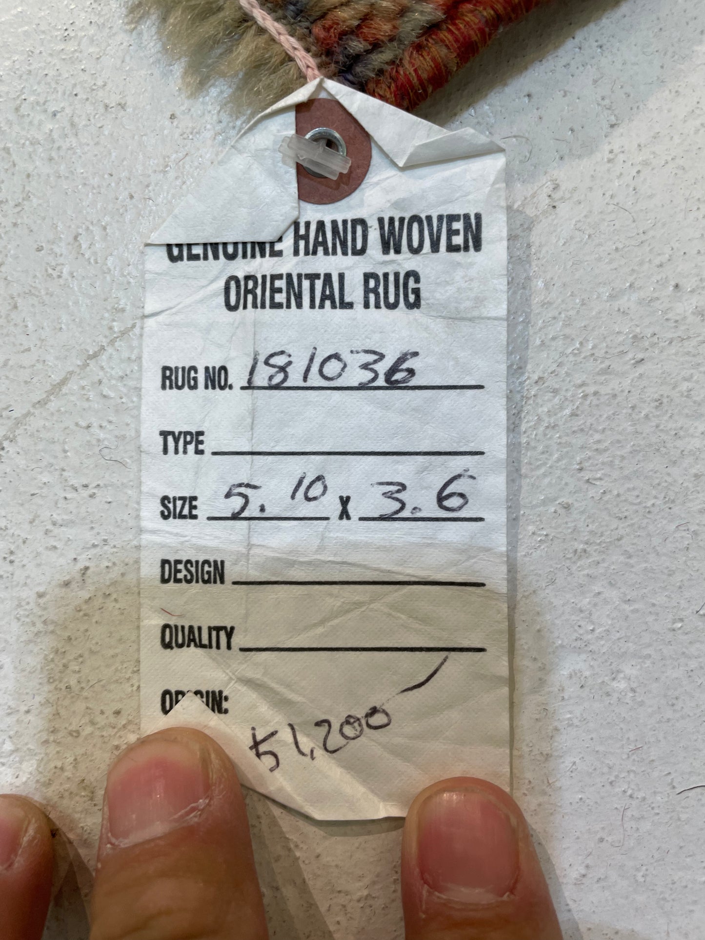 Hand-Knotted Wool Rug Turkish Oushak 3'6" x 5'10"