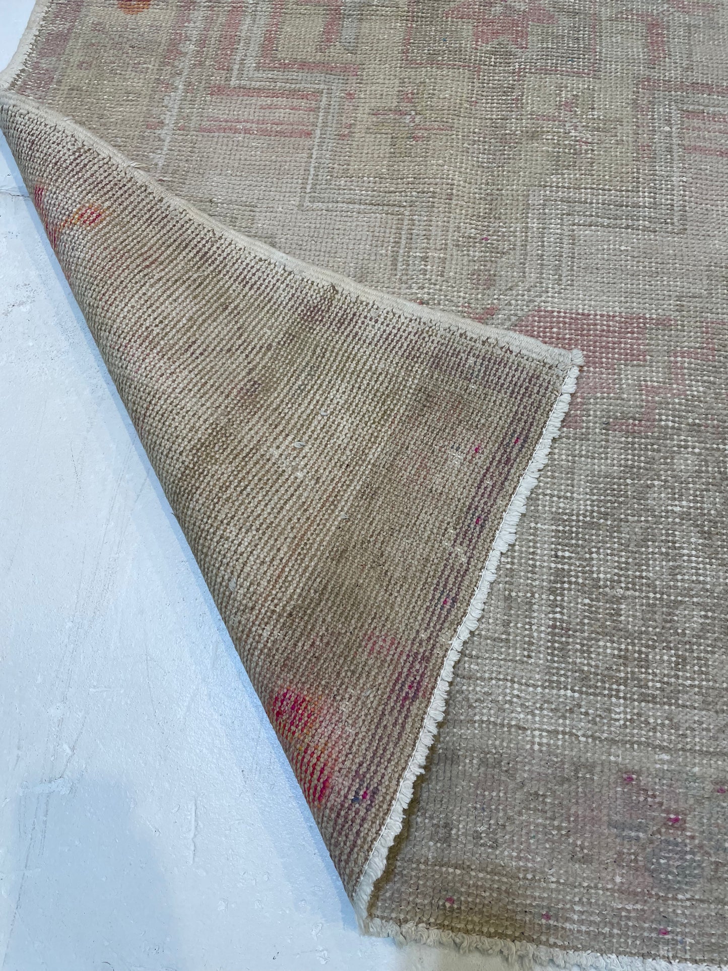 Hand-Knotted Wool Rug Turkish Oushak 3'6" x 5'9"