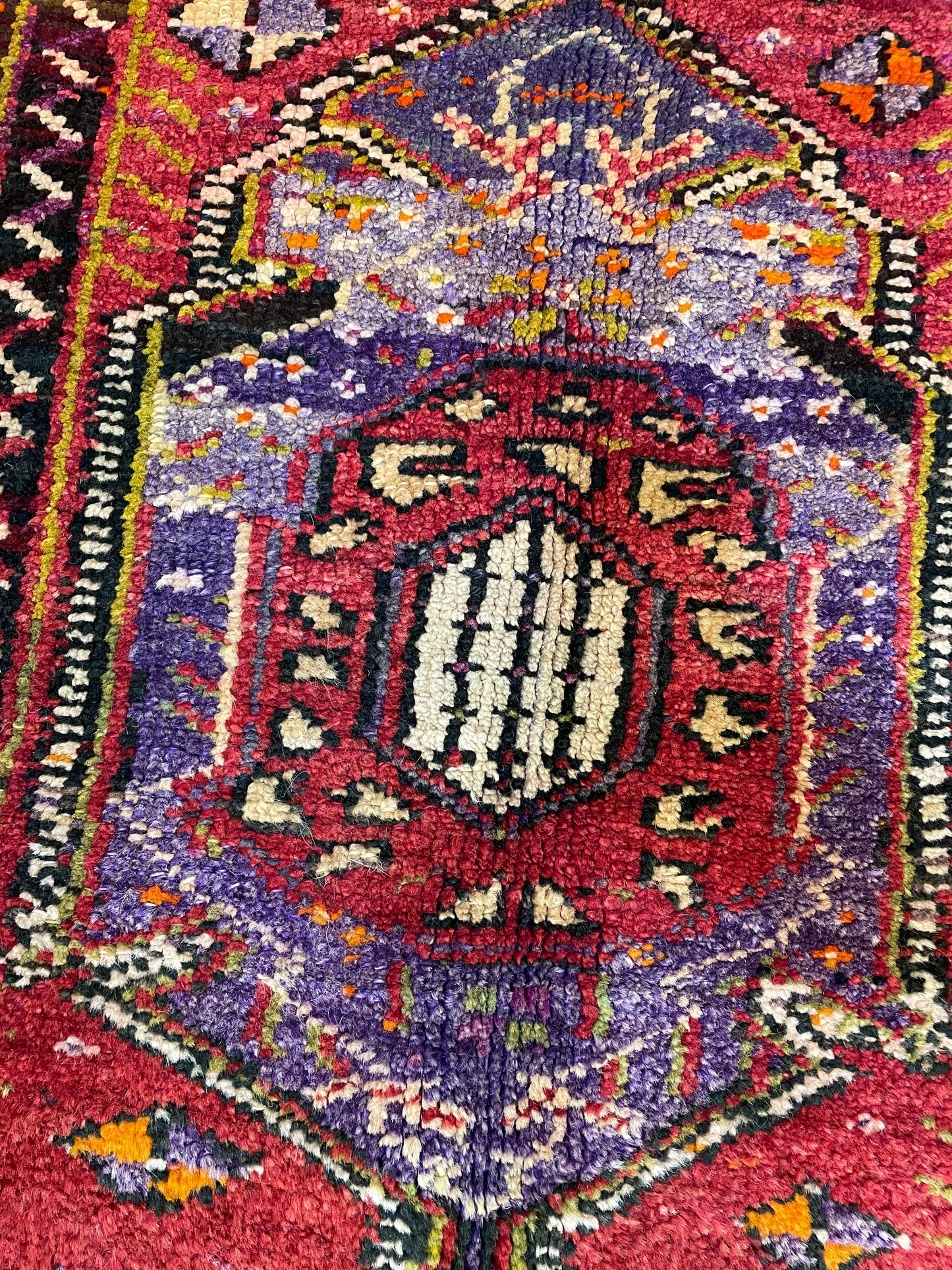 Hand-Knotted Wool Rug Turkish Oushak 3'7" x 4'8"