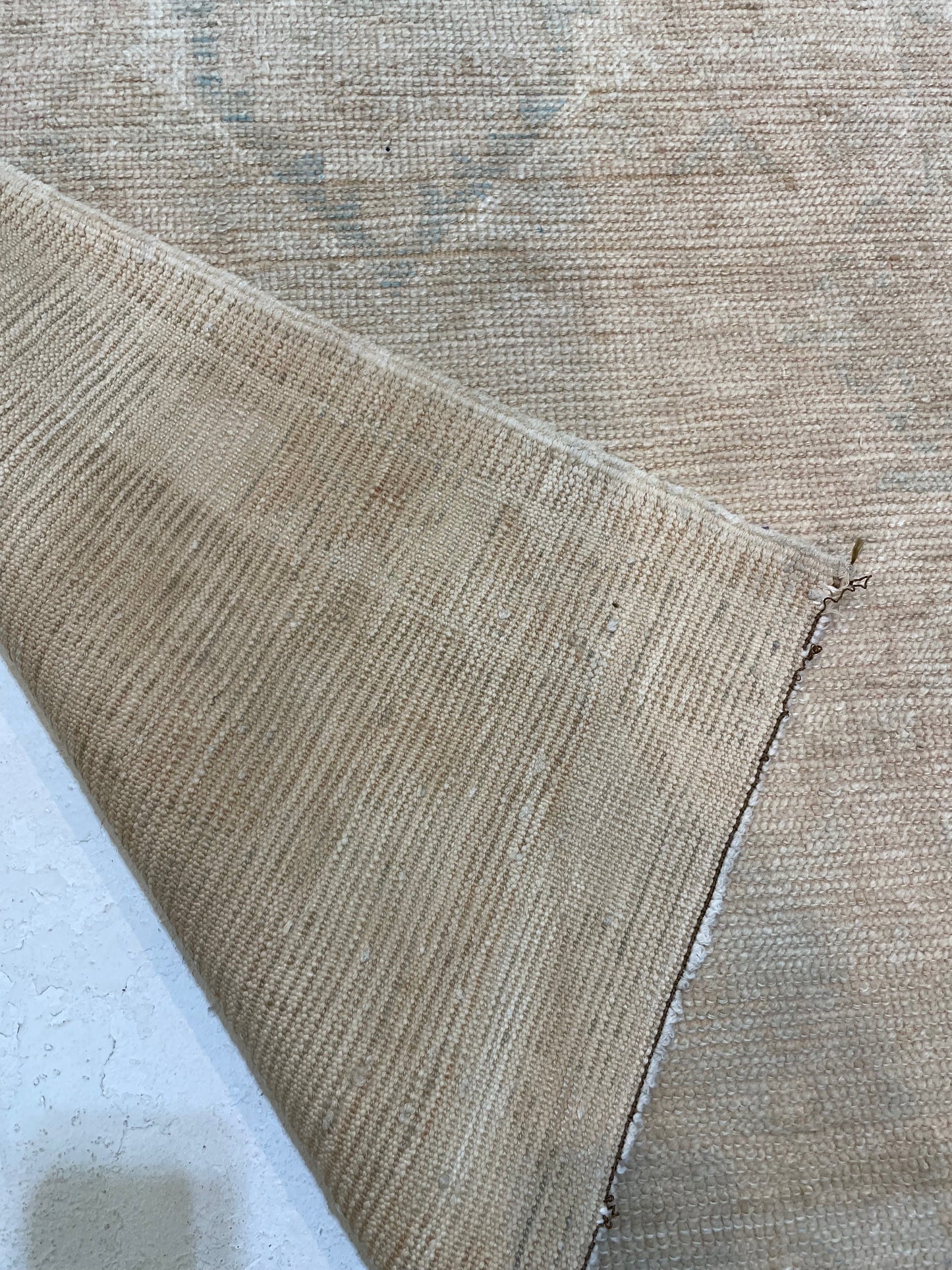 Hand-Knotted Wool Rug Turkish Oushak 2'7" x 5'4"