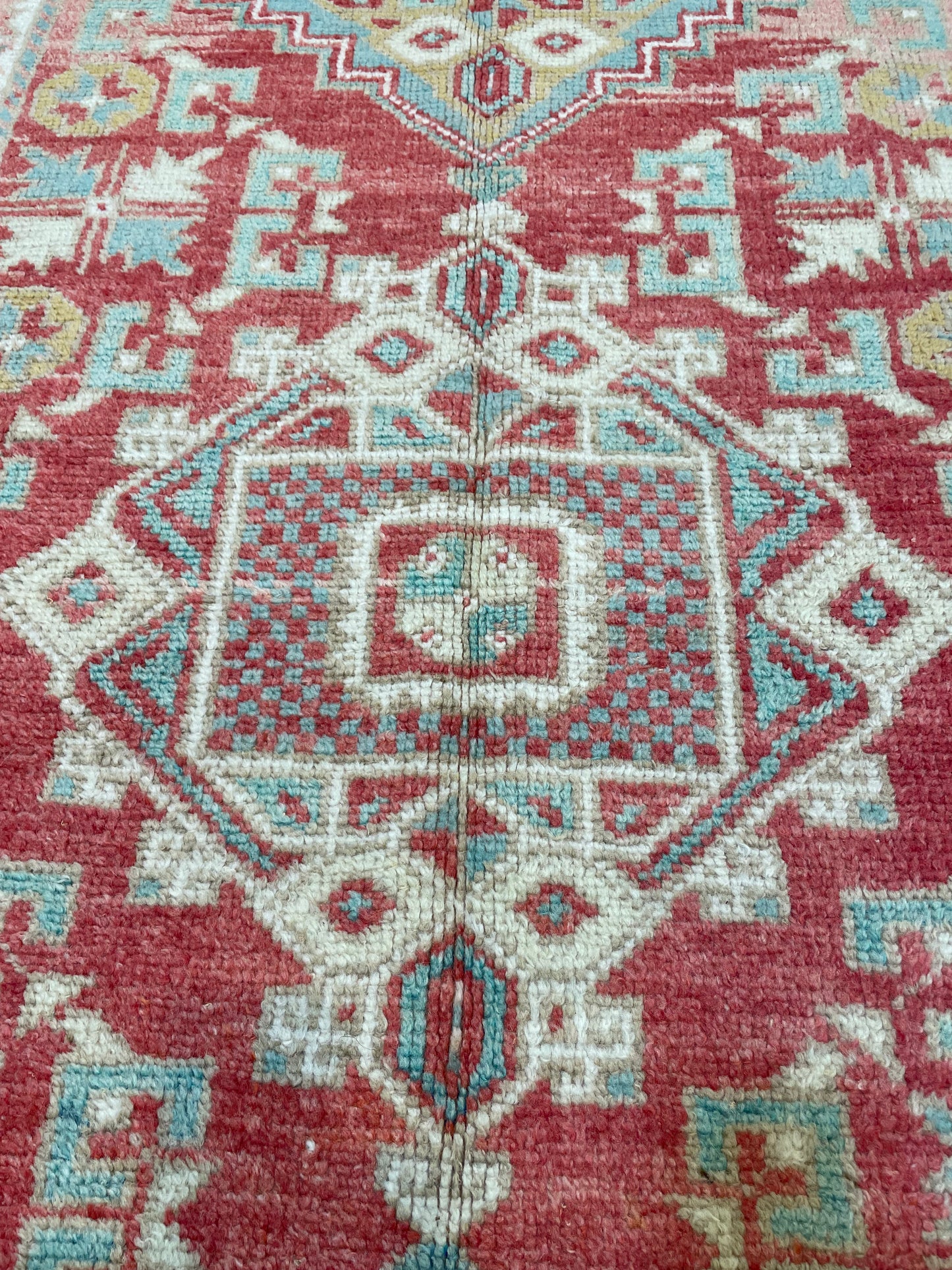 Hand-Knotted Wool Rug Turkish Oushak 4' x 5'6"