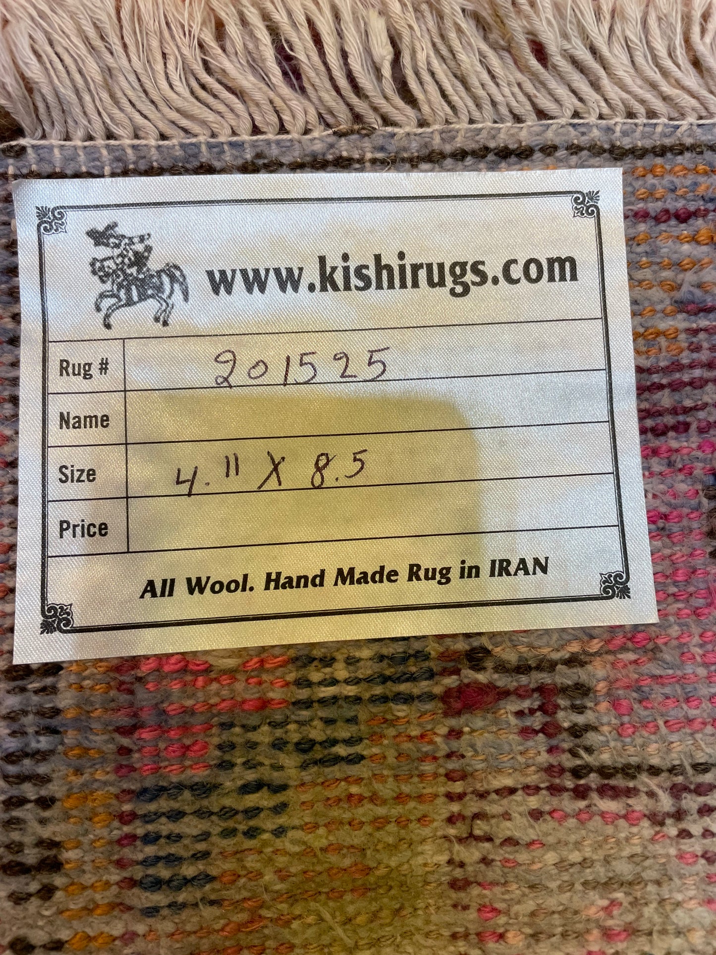 Hand-Knotted Wool Rug Khotan 4'11" x 8'5"