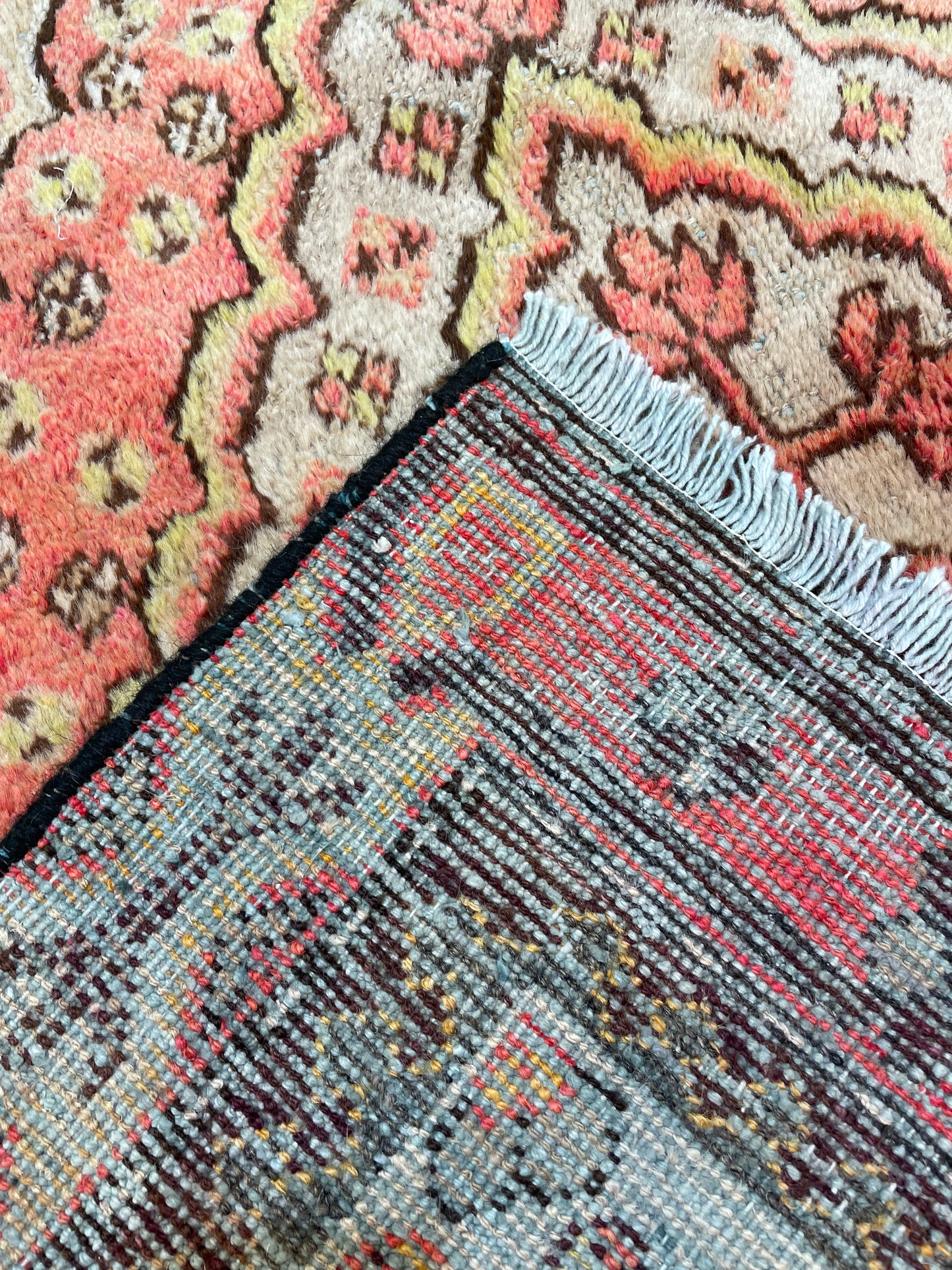 Hand-Knotted Wool Rug Khotan 3'7" x 7'8"