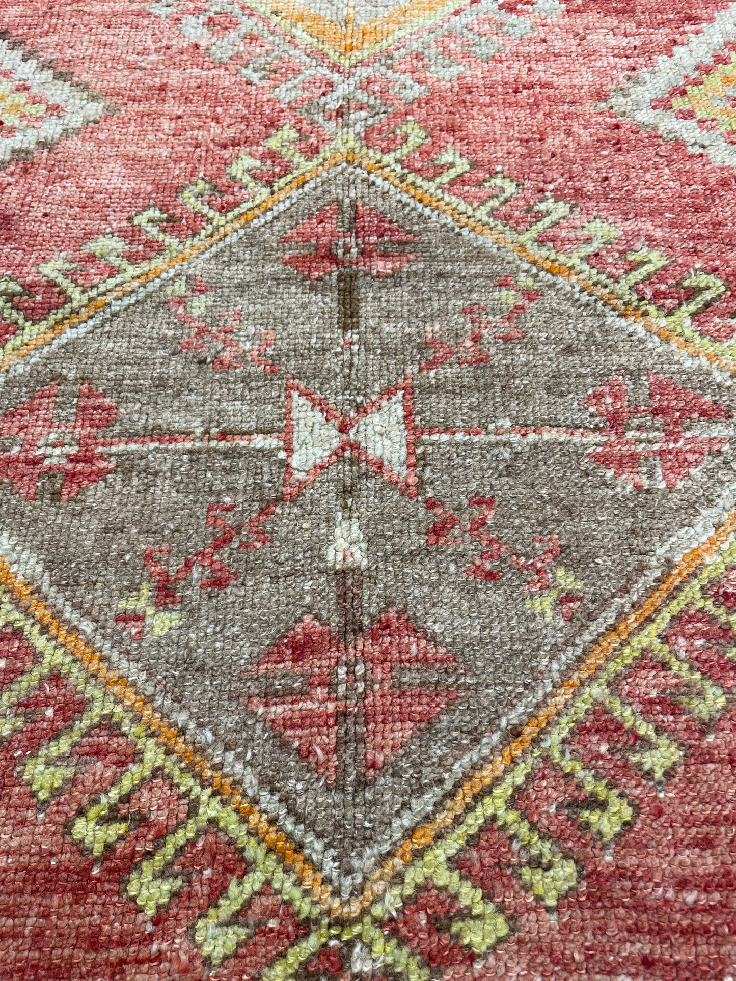 Hand-Knotted Wool Gallery Size Turkish Oushak 3'8" x 9'6"