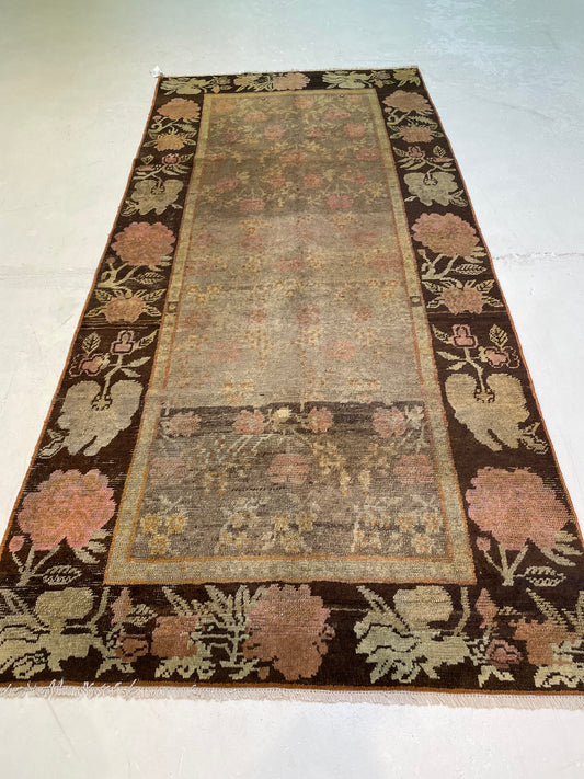 Hand-Knotted Wool Gallery Size Khotan 3'11" x 8'6"