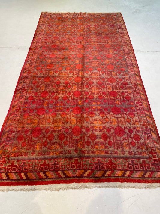Hand-Knotted Wool Gallery Size Khotan 4'6" x 9'6"