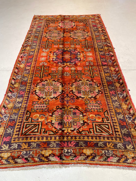 Hand-Knotted Wool Gallery Size Khotan 4'7" x 9'7"