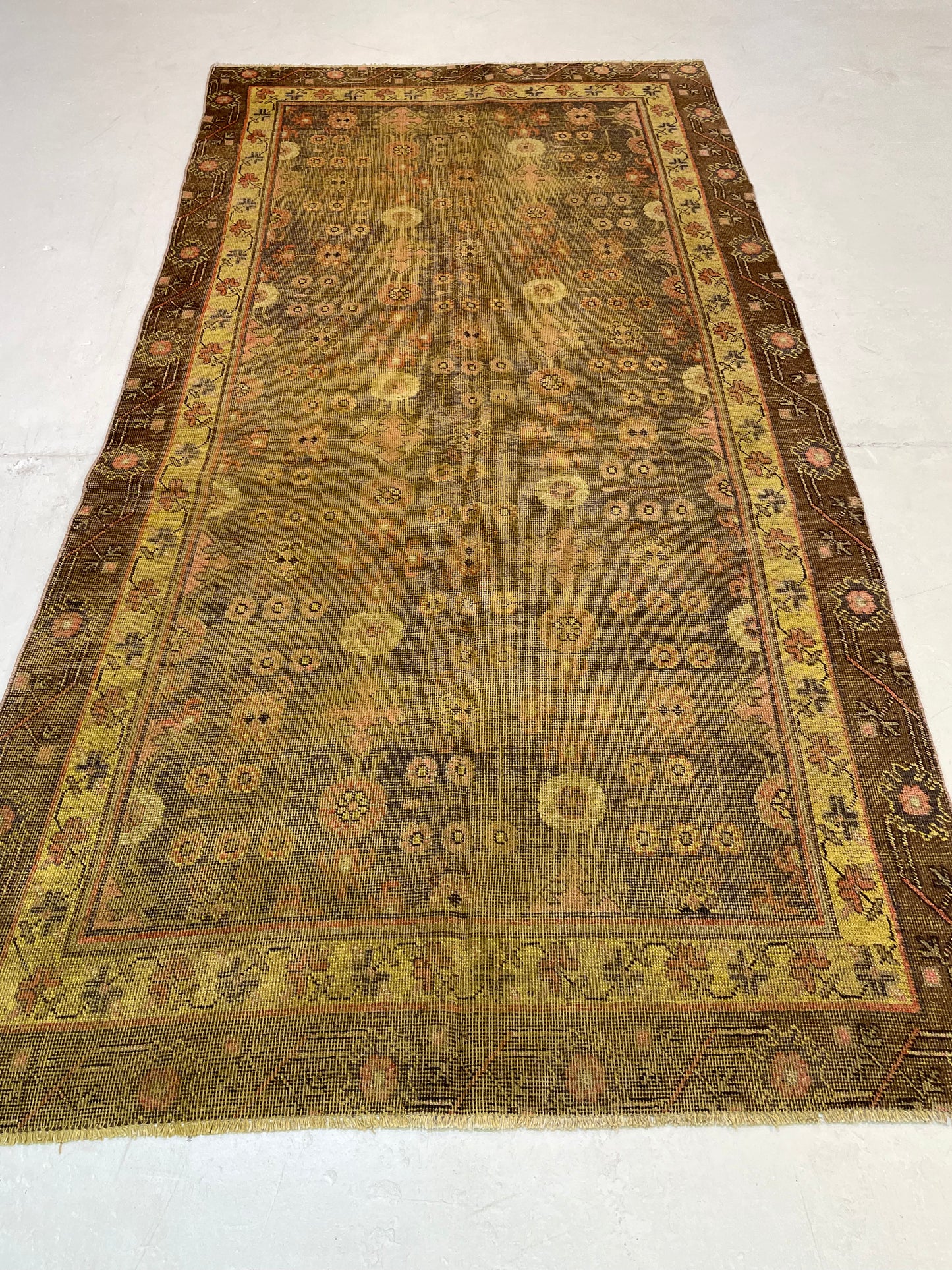 Hand-Knotted Wool Gallery Size Khotan 4'7" x 8'10"