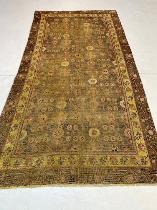 Hand-Knotted Wool Gallery Size Khotan 4'7" x 8'10"