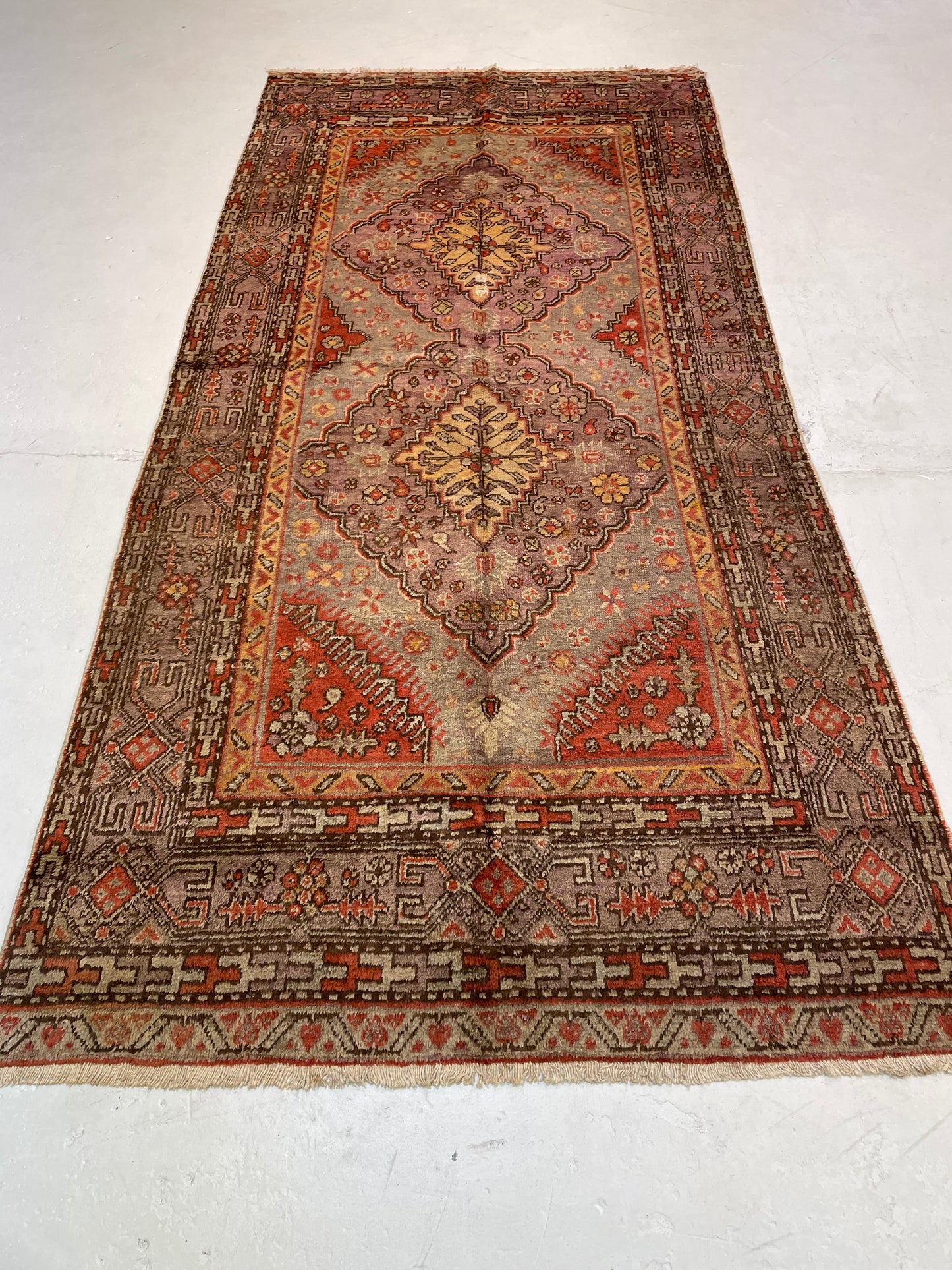 Hand-Knotted Wool Gallery Size Khotan 4'1" x 8'9"